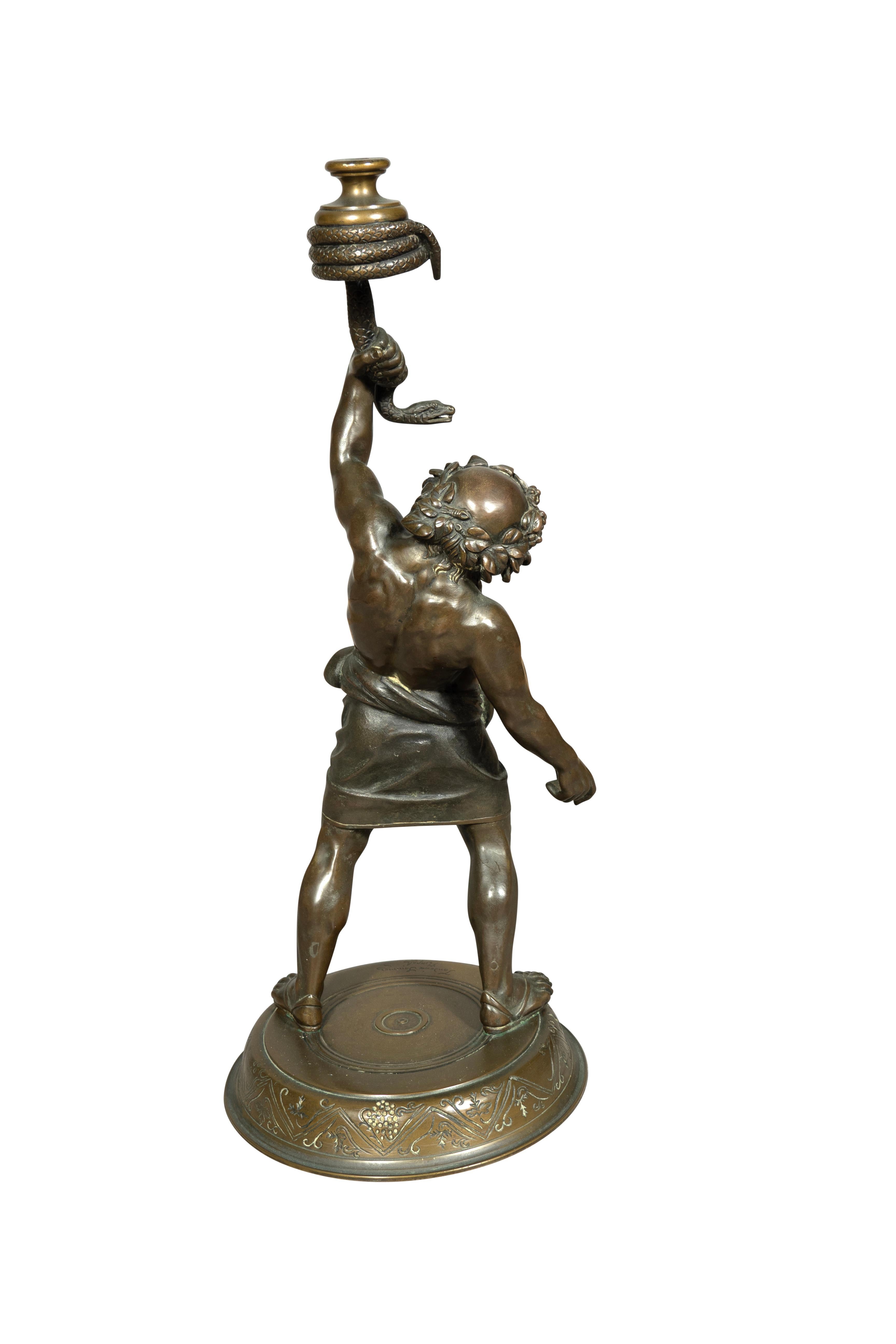XIX secolo Grand Tour Italiano Bronzo di Bacco in vendita