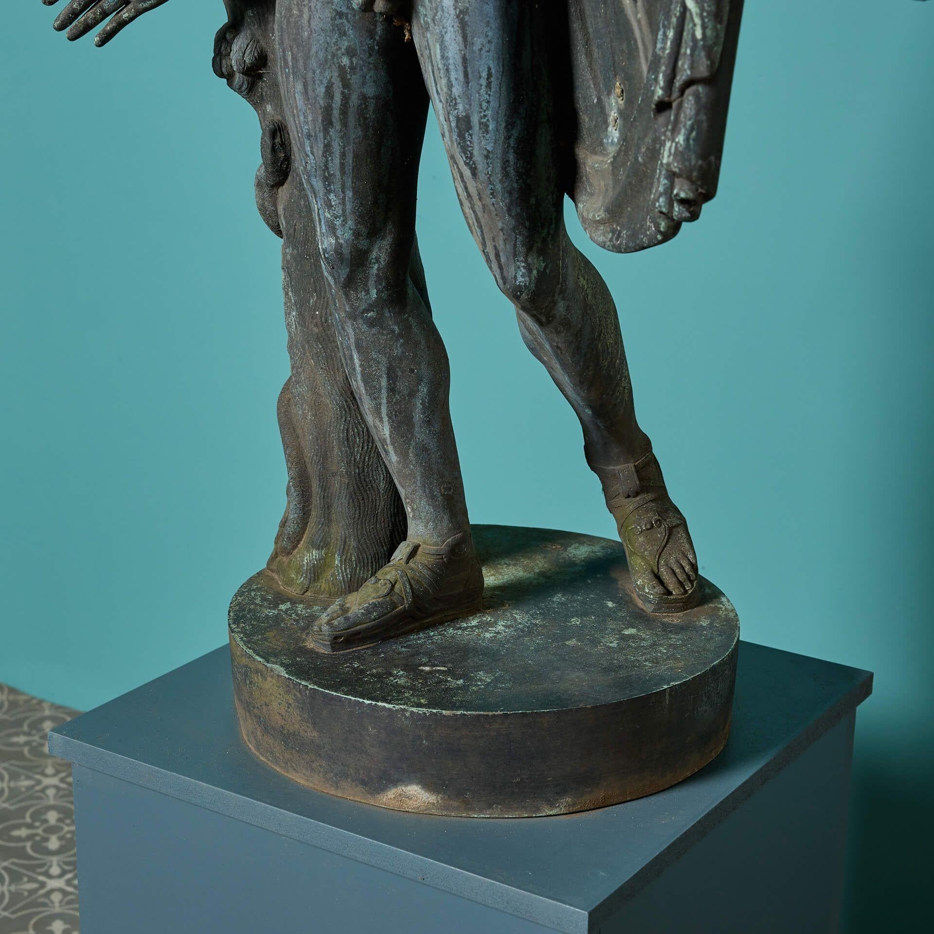 XIX secolo Grand Tour Italiano Bronzo dell'Apollo Belvedere in vendita