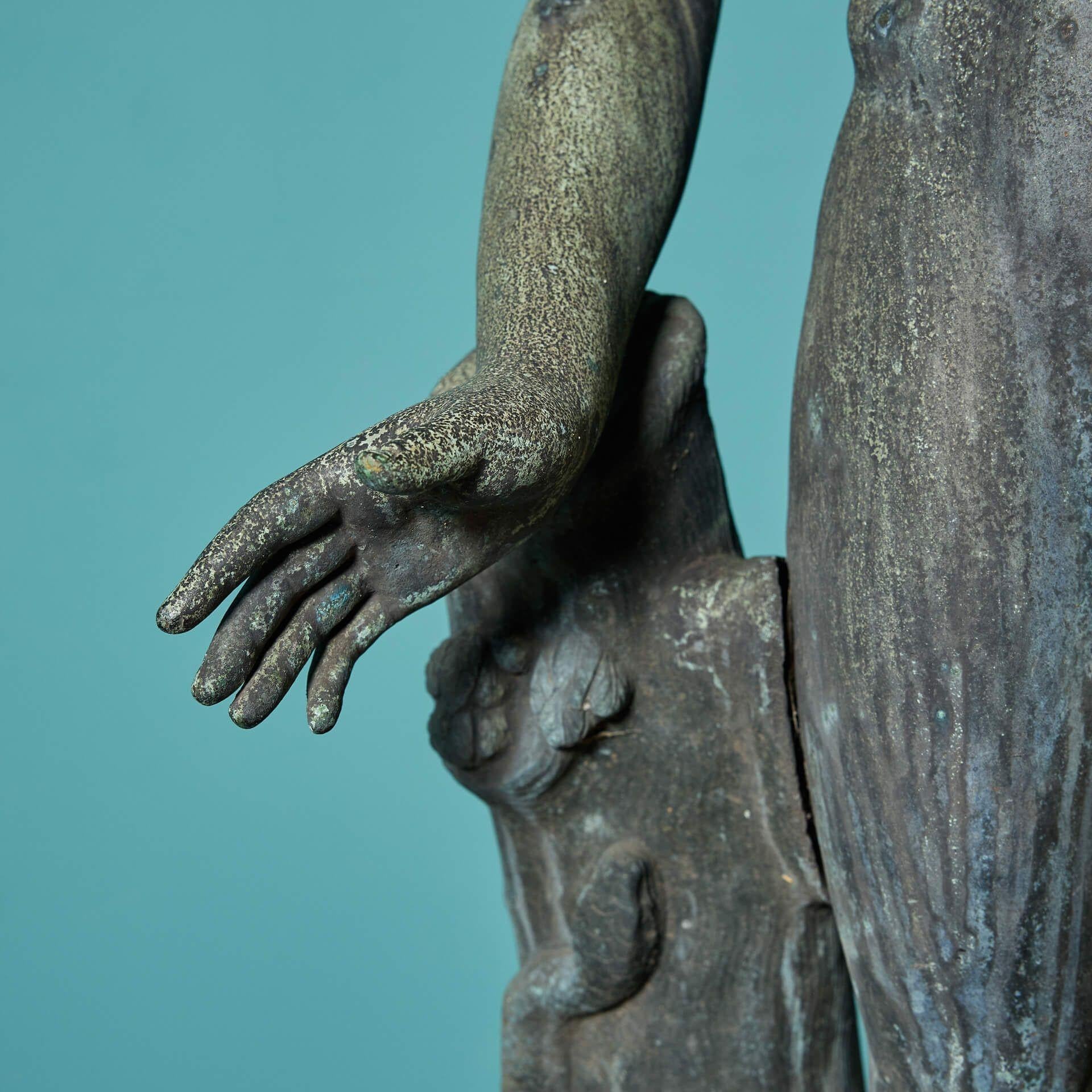 Metallo Grand Tour Italiano Bronzo dell'Apollo Belvedere in vendita