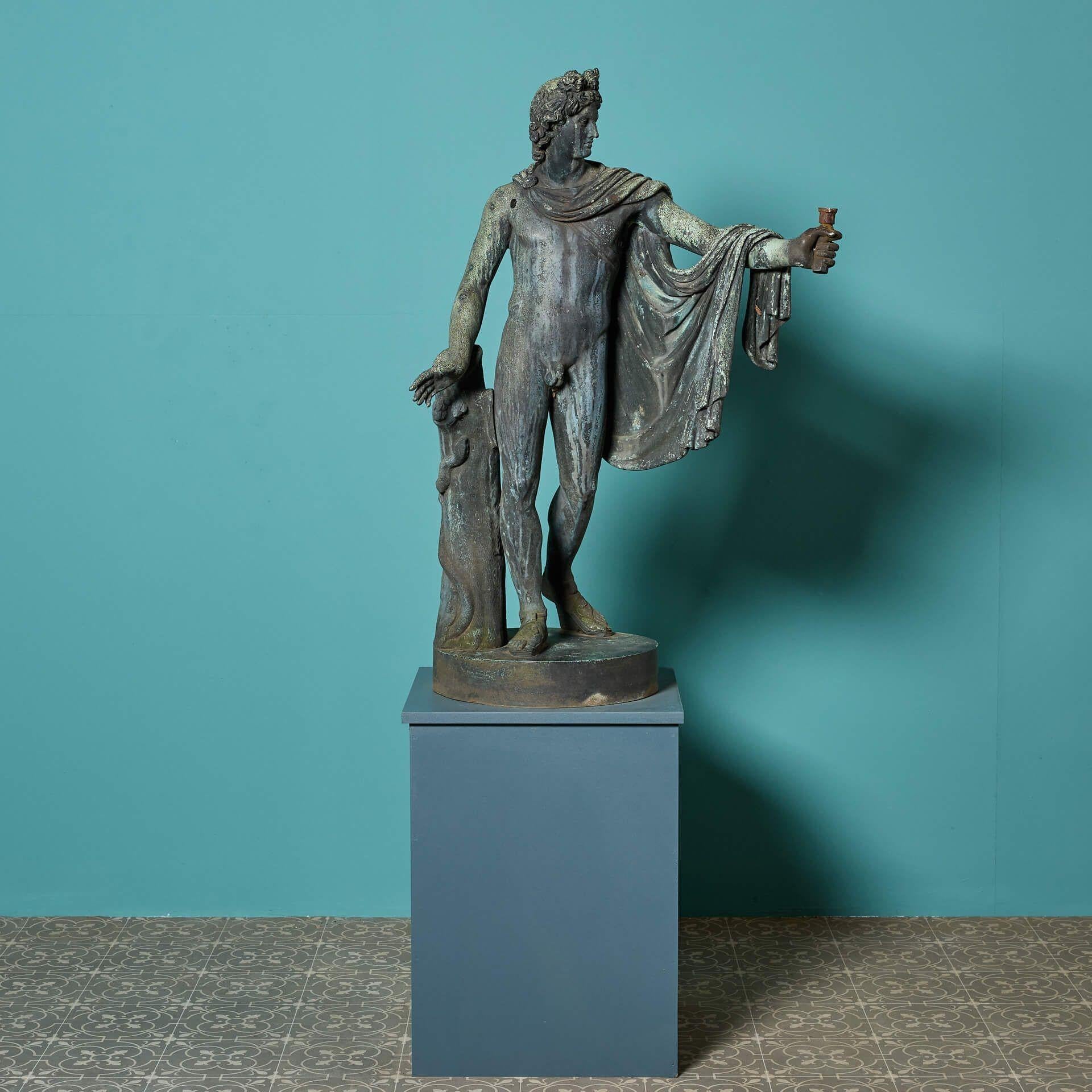 Grand Tour Italiano Bronzo dell'Apollo Belvedere in vendita 2