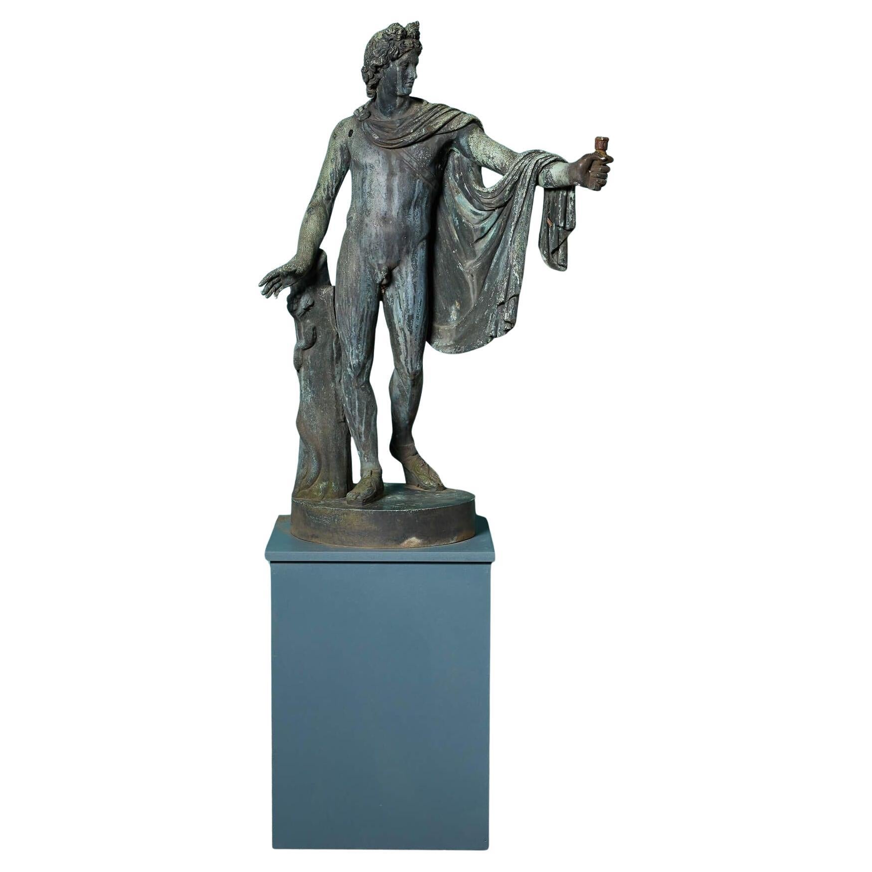 Italian Grand Tour Bronze of The Apollo Belvedere