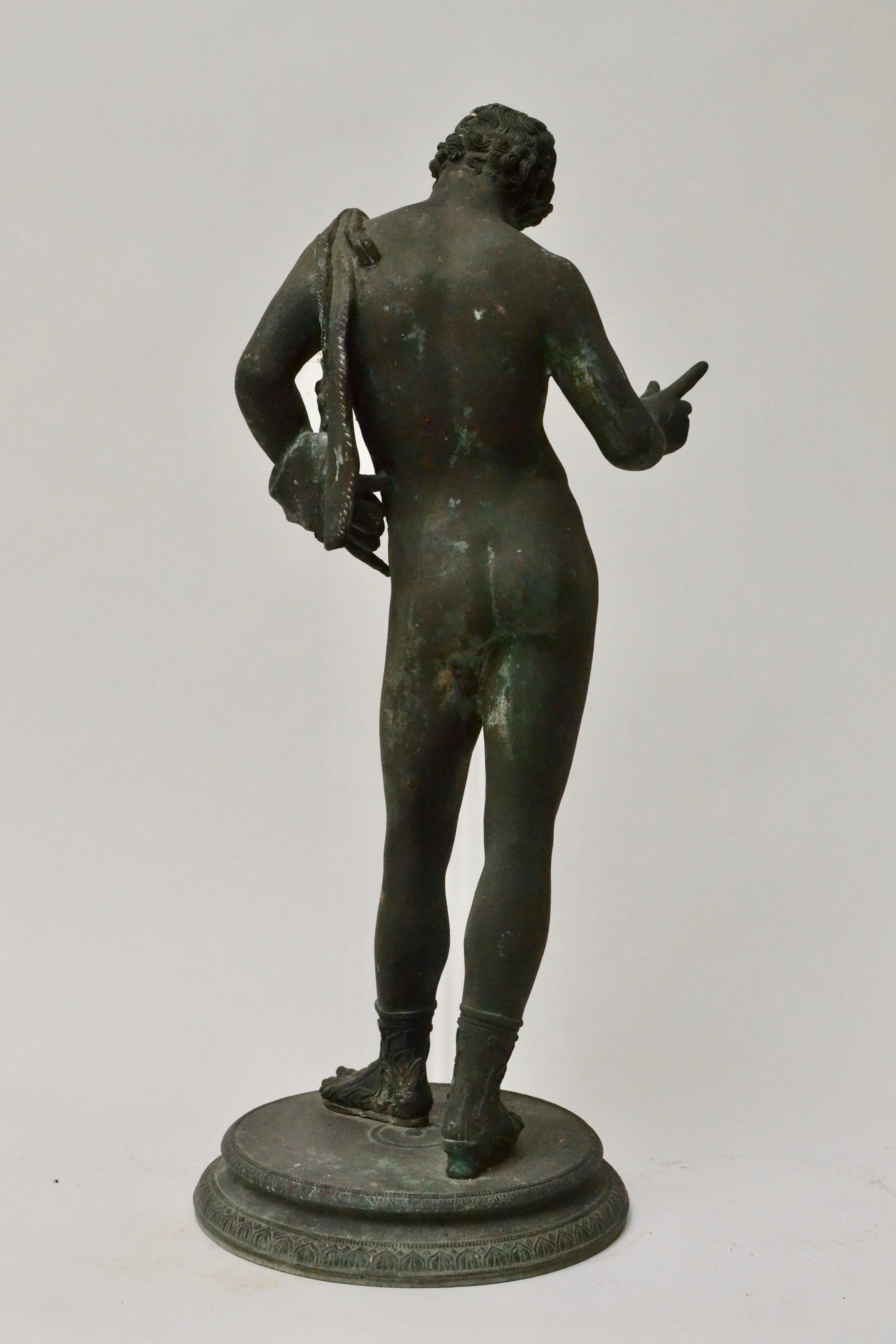 Italienische Grand Tour Bronze-Skulptur des Apollo, 19. Jahrhundert (Neoklassisch)
