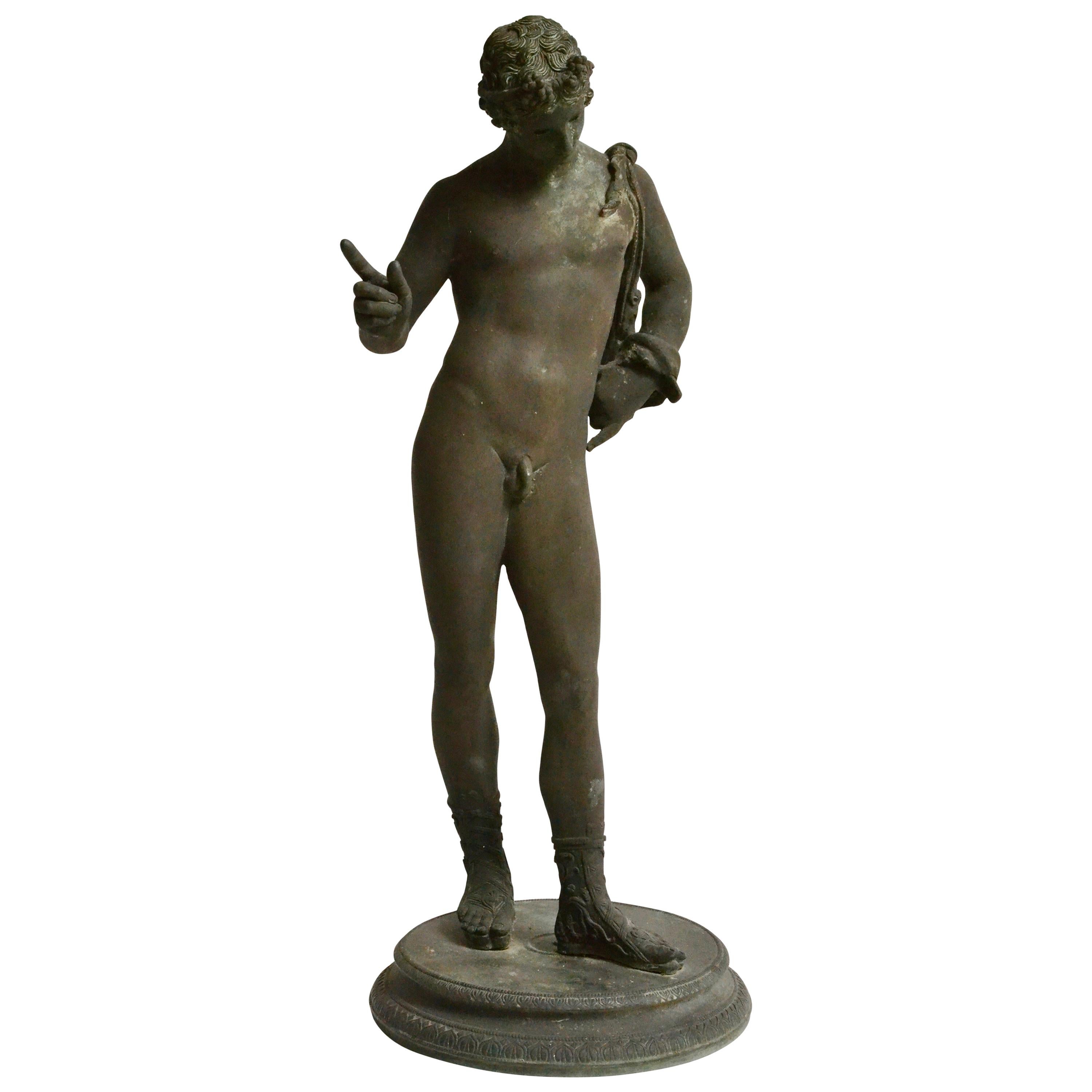 Italienische Grand Tour Bronze-Skulptur des Apollo, 19. Jahrhundert