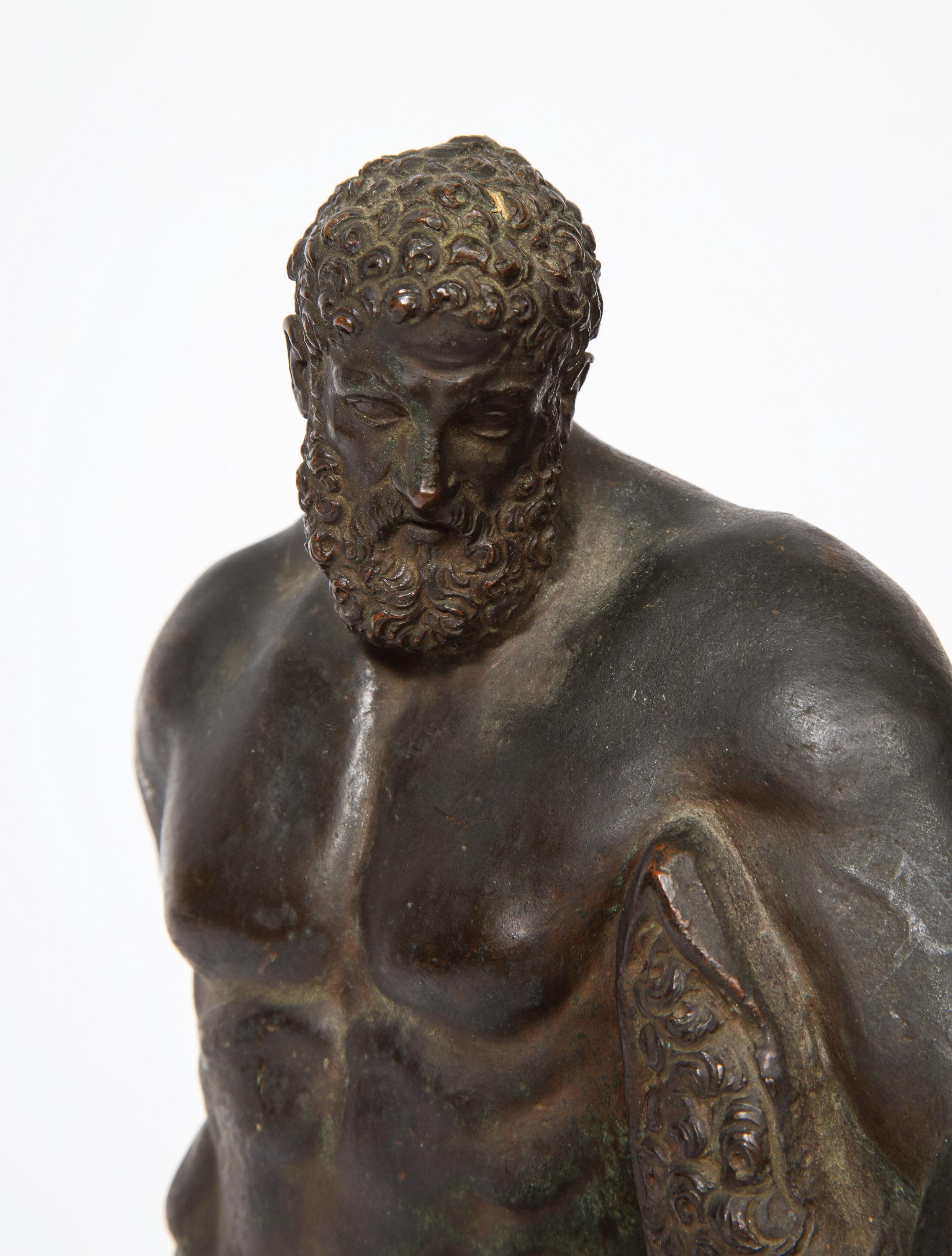 Italian Grand Tour Bronze Sculpture of Farnese Hercules, circa 18th Century 6