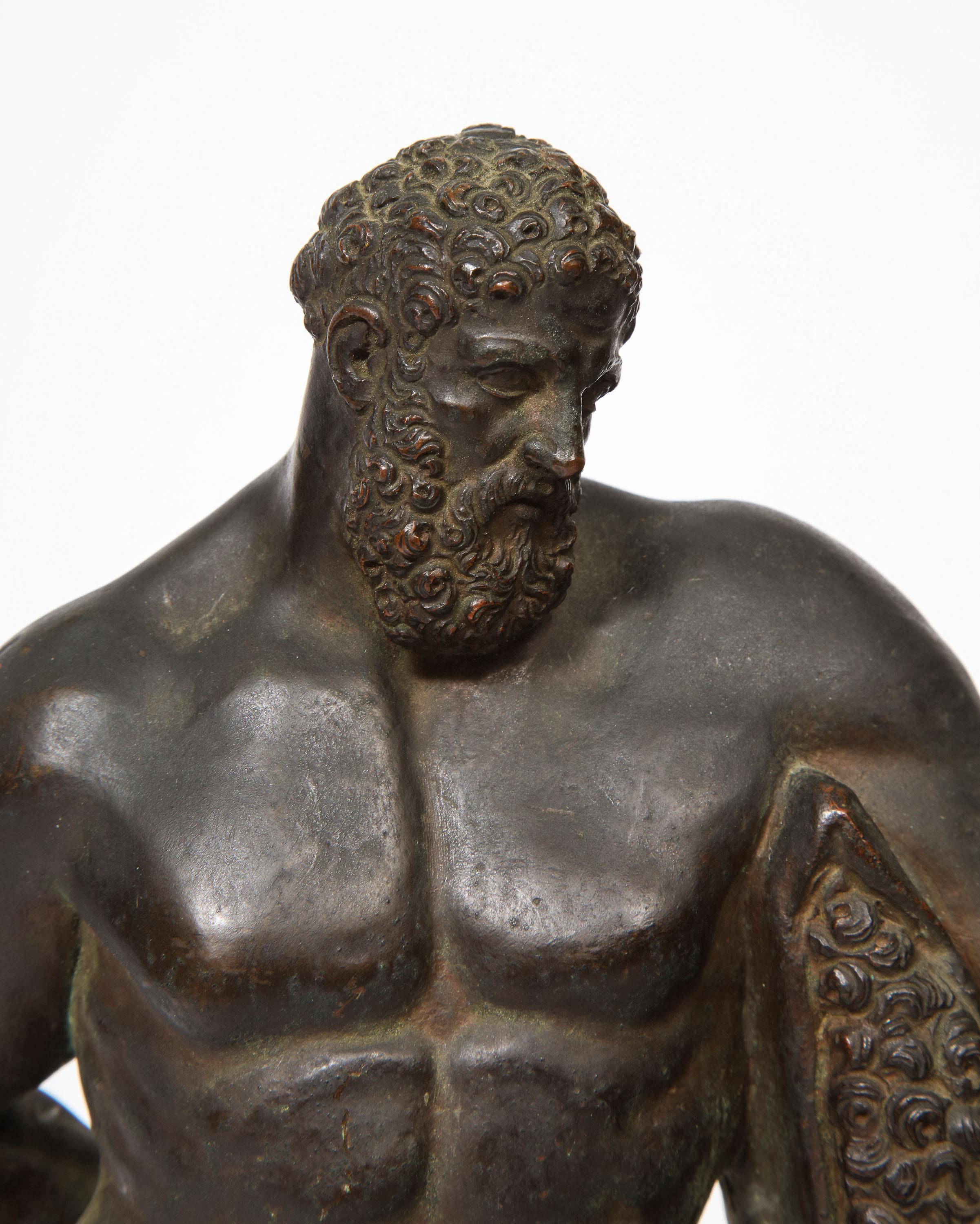 Italian Grand Tour Bronze Sculpture of Farnese Hercules, circa 18th Century 7