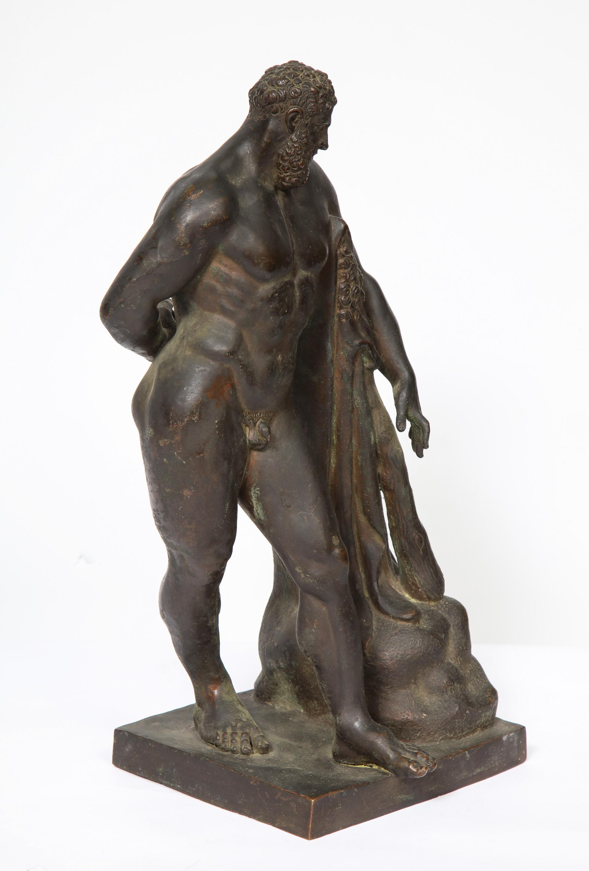 Italian Grand Tour Bronze Sculpture of Farnese Hercules, circa 18th Century 8