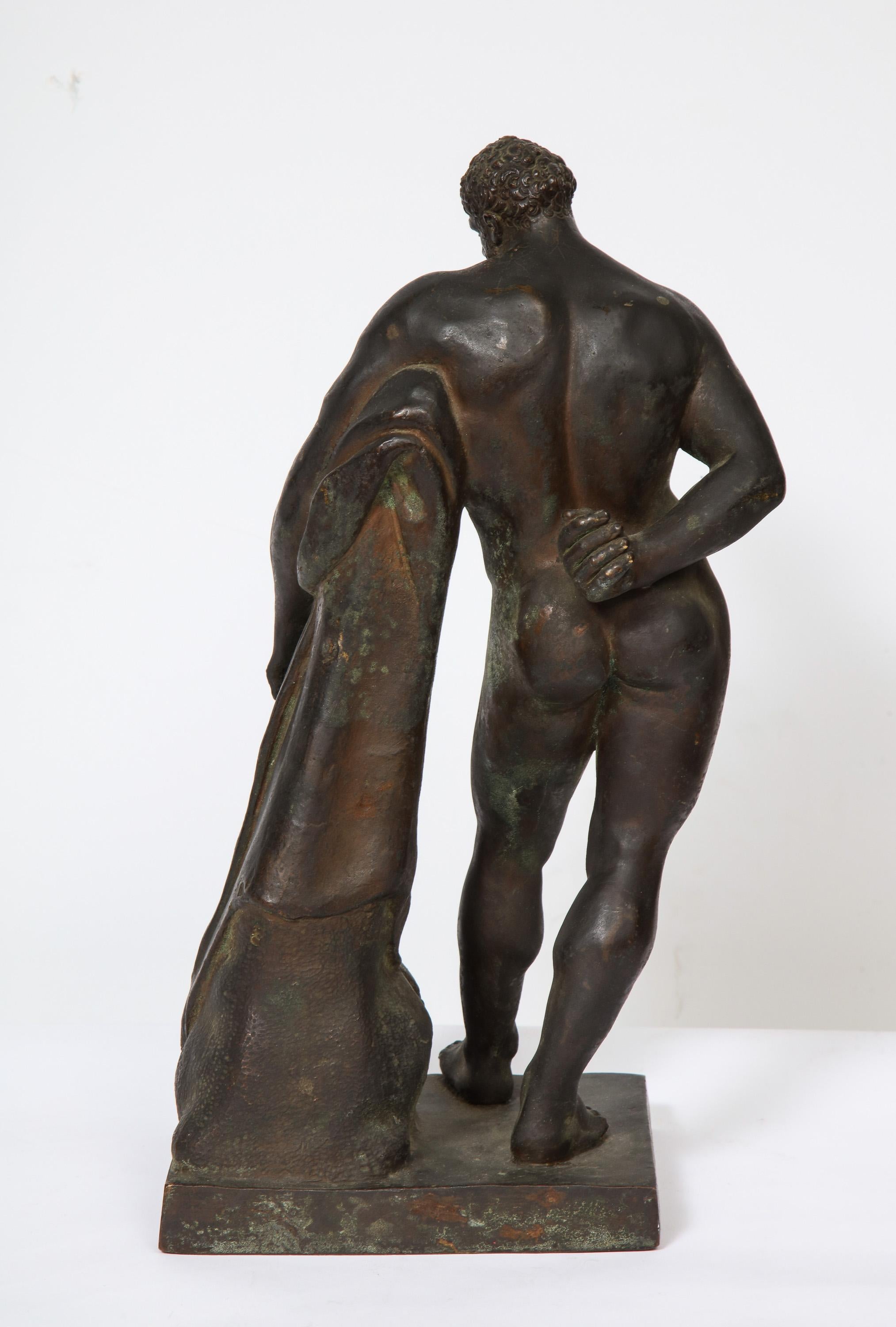 Italian Grand Tour Bronze Sculpture of Farnese Hercules, circa 18th Century 1