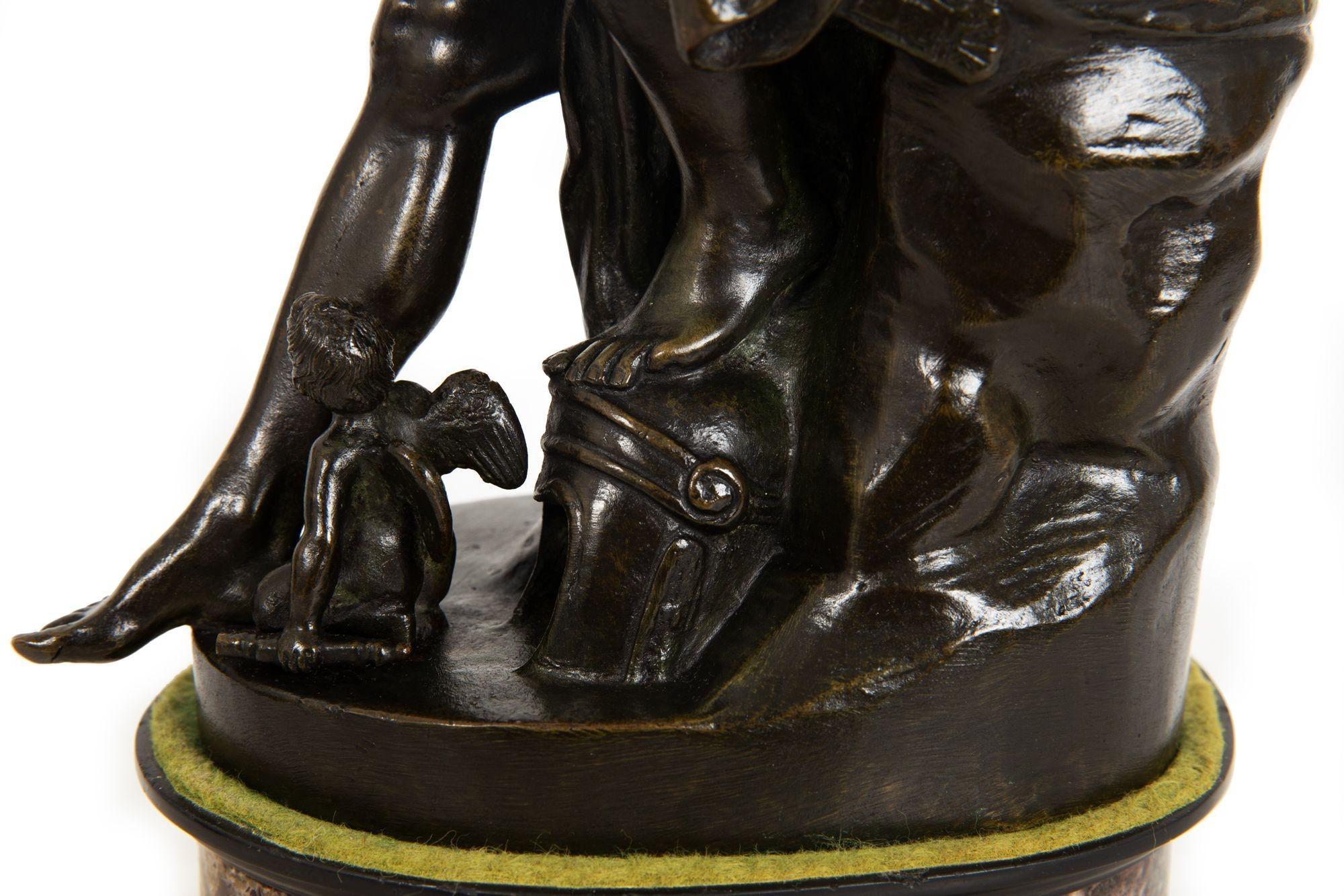 Italian Grand Tour Bronze Sculpture of Ludovisi Mars Ares after Antiquity in vendita 4