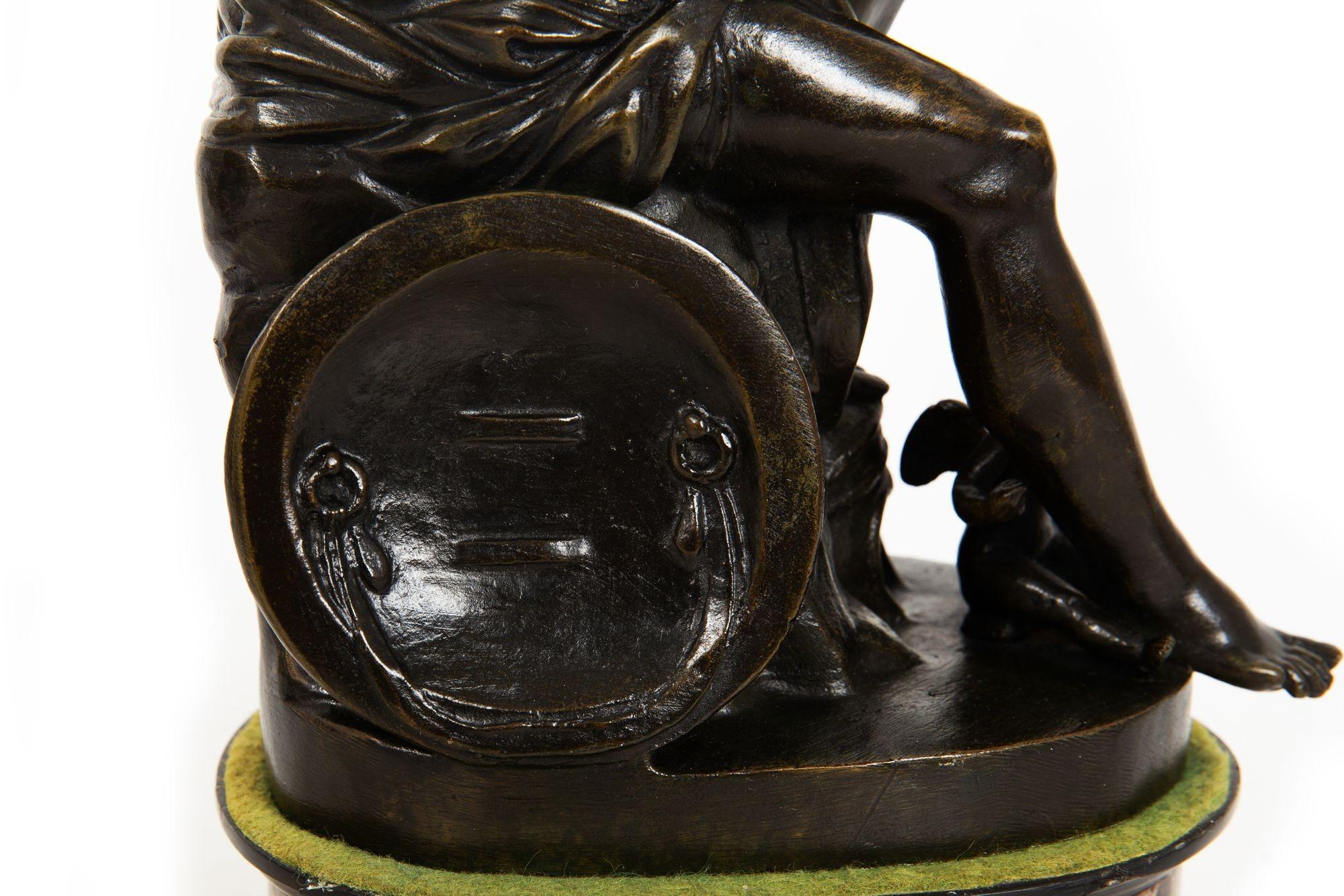 Italian Grand Tour Bronze Sculpture of Ludovisi Mars Ares after Antiquity in vendita 7