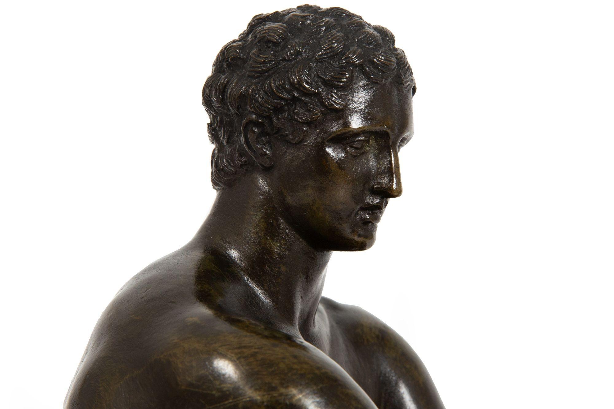 Italian Grand Tour Bronze Sculpture of Ludovisi Mars Ares after Antiquity in vendita 9