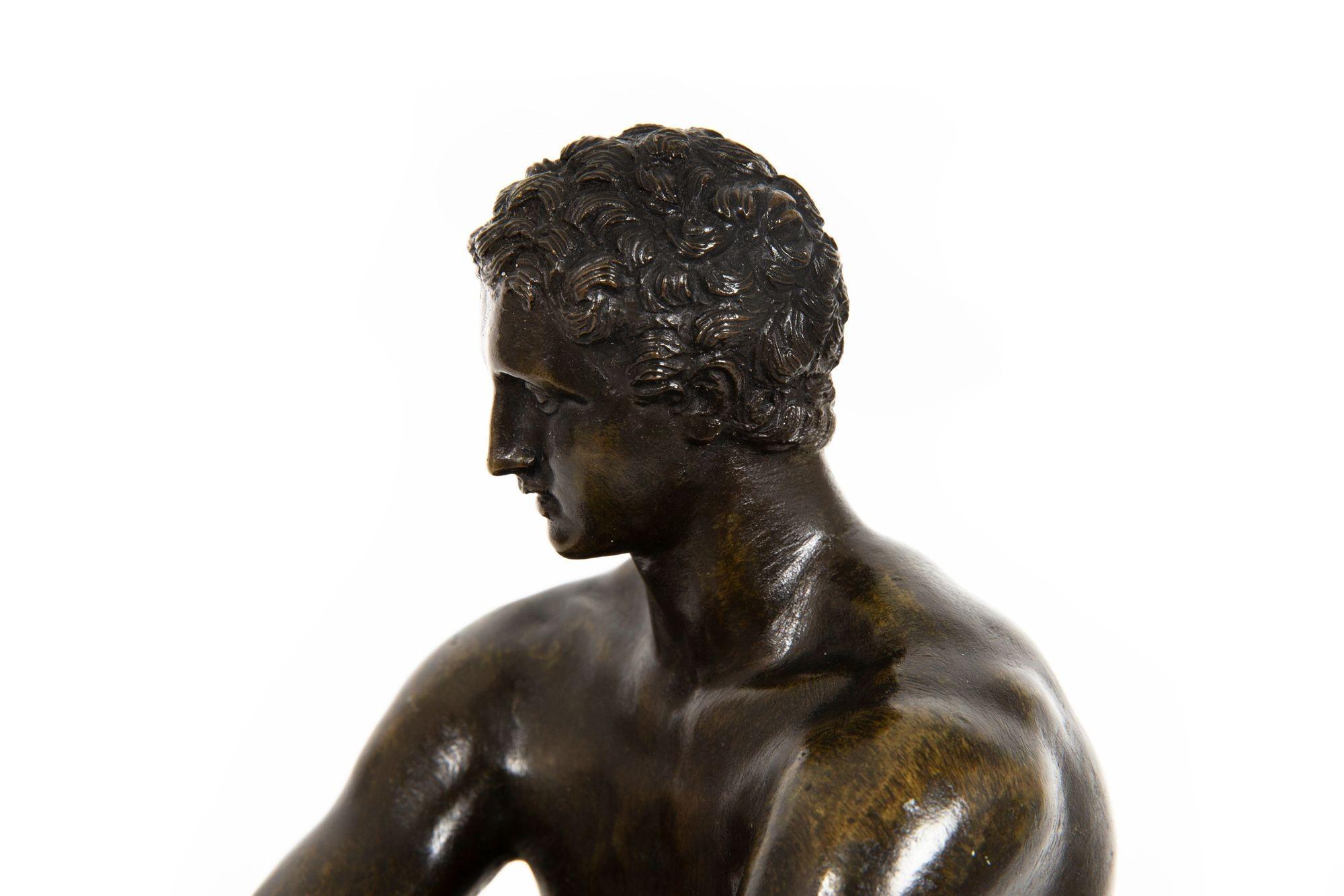 Italian Grand Tour Bronze Sculpture of Ludovisi Mars Ares after Antiquity in vendita 11