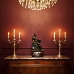 Italian Grand Tour Bronze Sculpture of Ludovisi Mars Ares after Antiquity