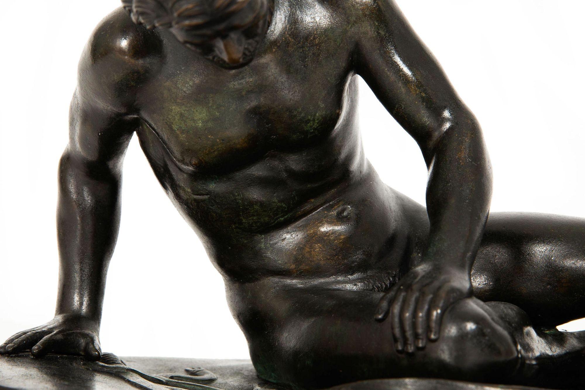 Italian Grand Tour Bronze Sculpture of “The Dying Gaul” after the Antique 7