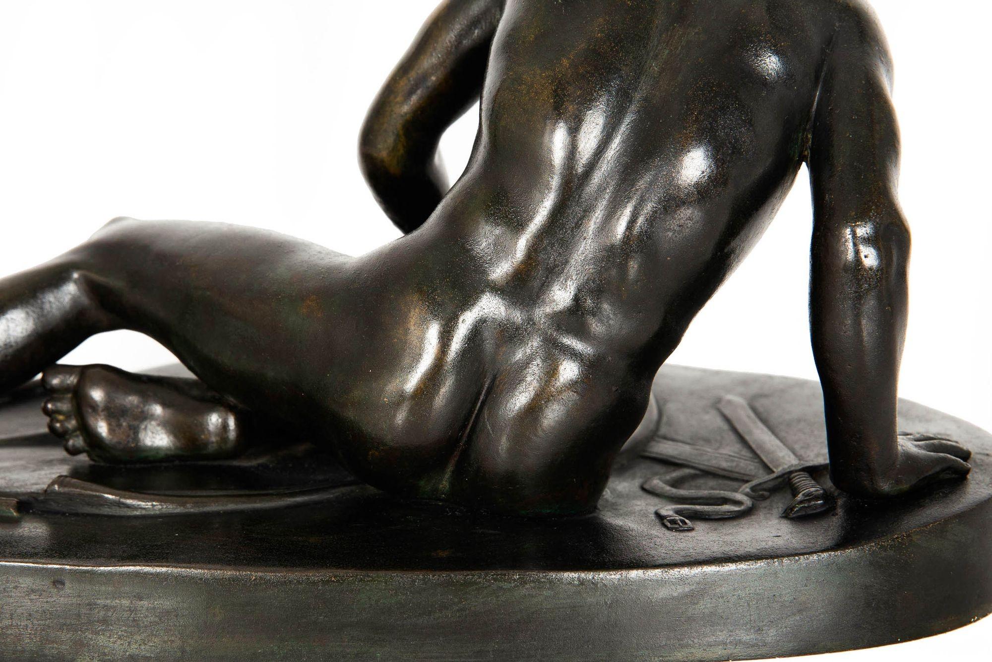 Italian Grand Tour Bronze Sculpture of “The Dying Gaul” after the Antique 9