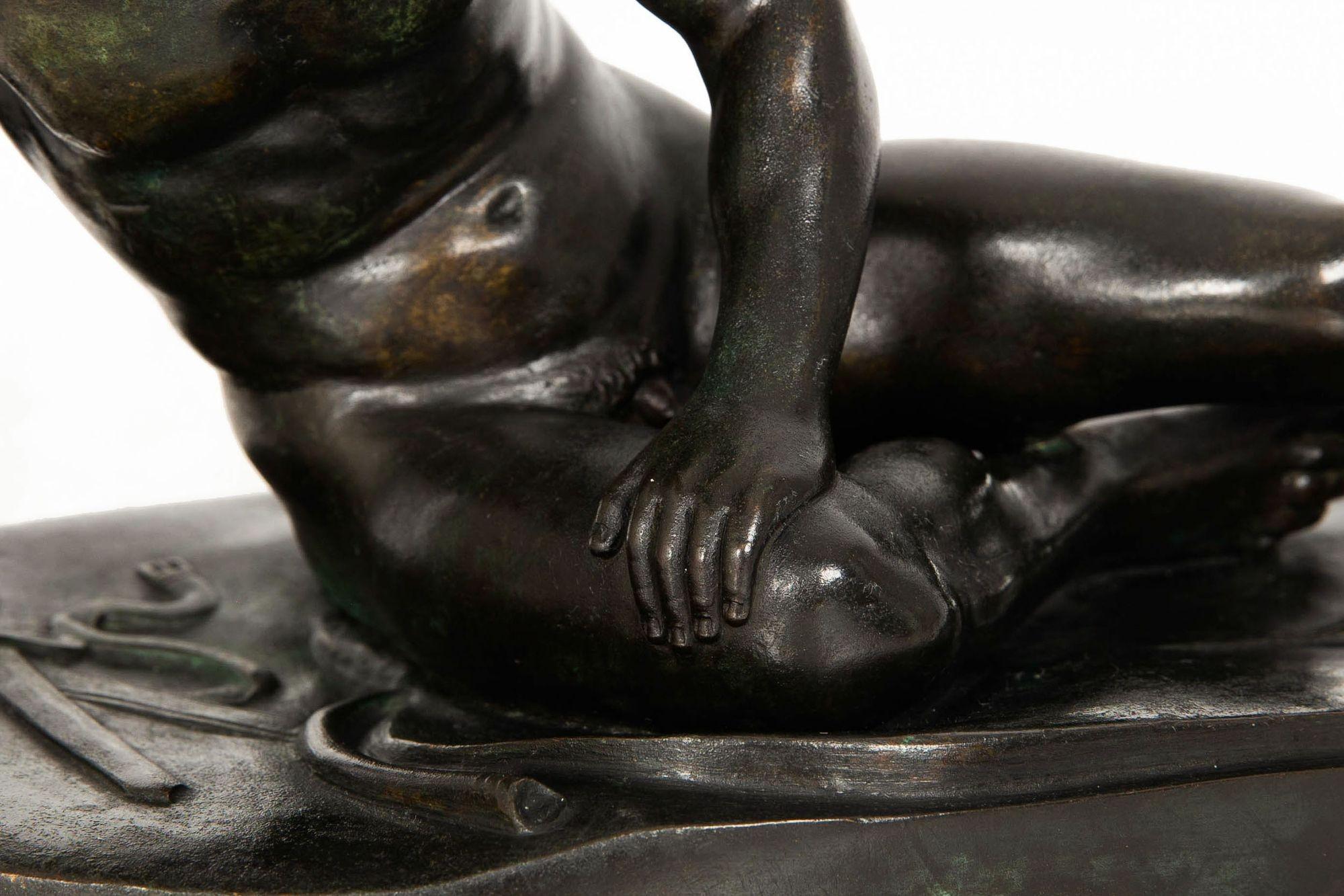 Italian Grand Tour Bronze Sculpture of “The Dying Gaul” after the Antique 11