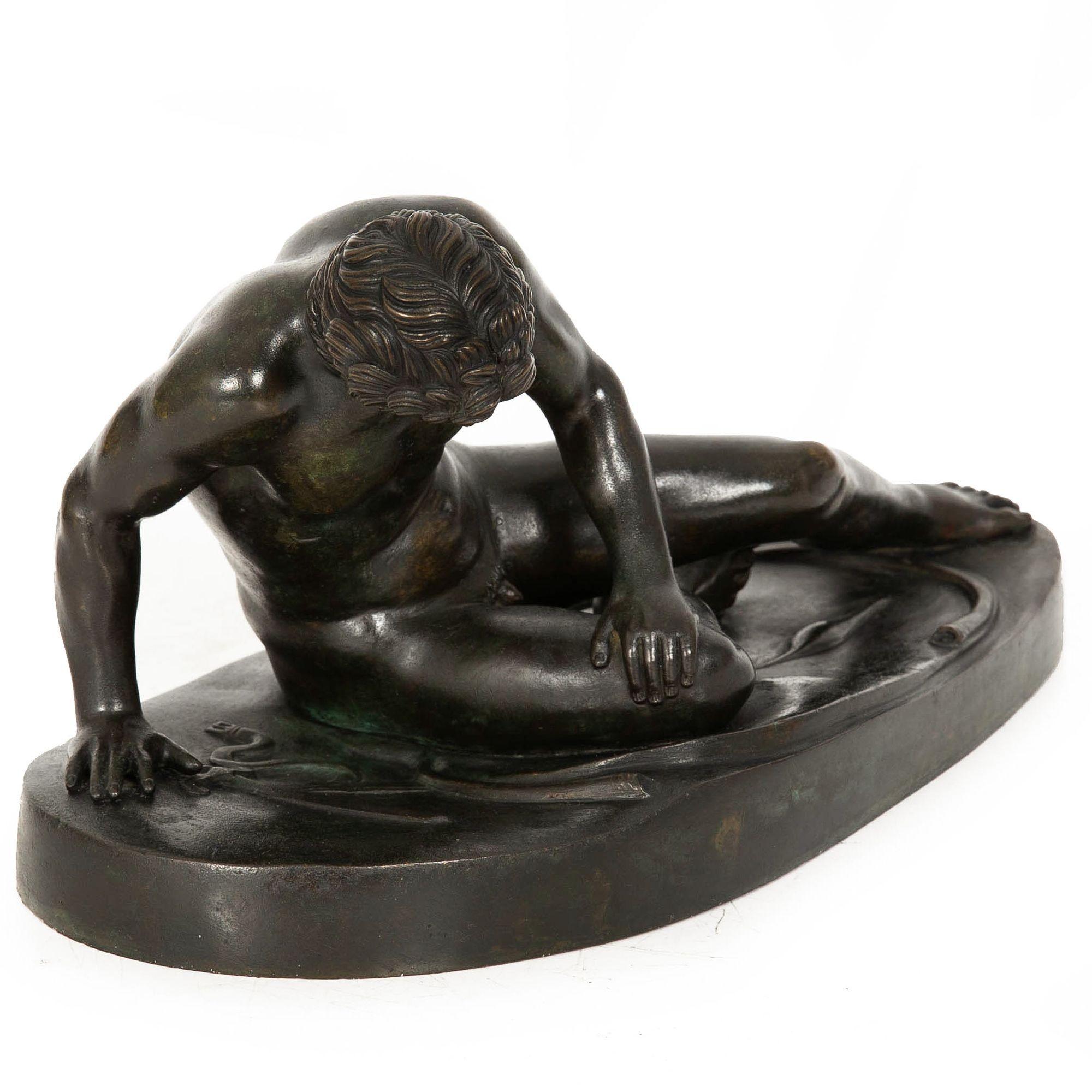 Italian Grand Tour Bronze Sculpture of “The Dying Gaul” after the Antique 2