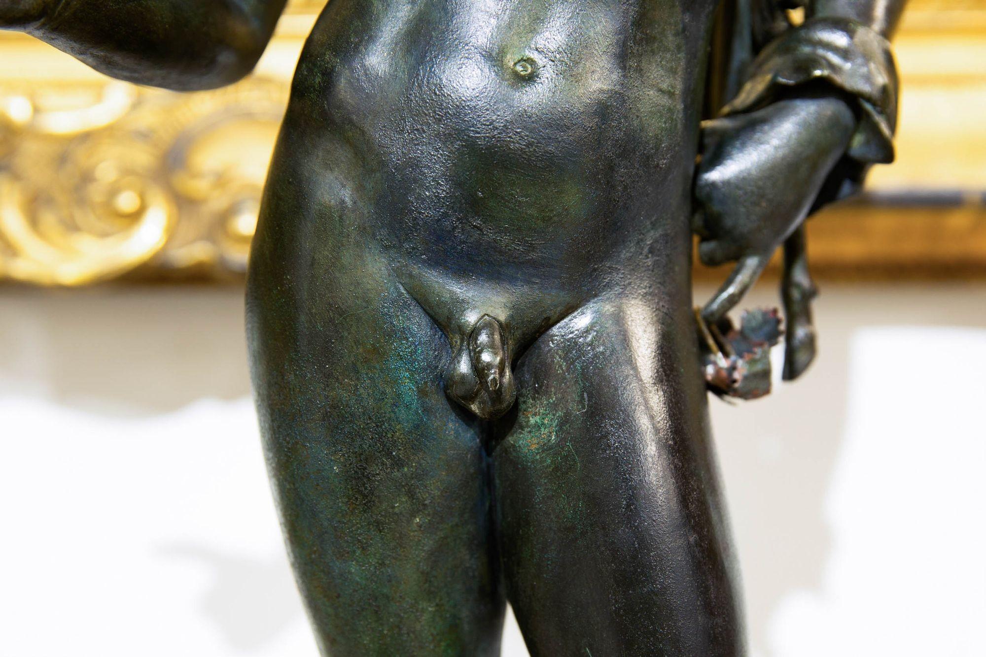 Italian Grand Tour Bronze Sculpture Statue “Narcissus” after Antiquity 7