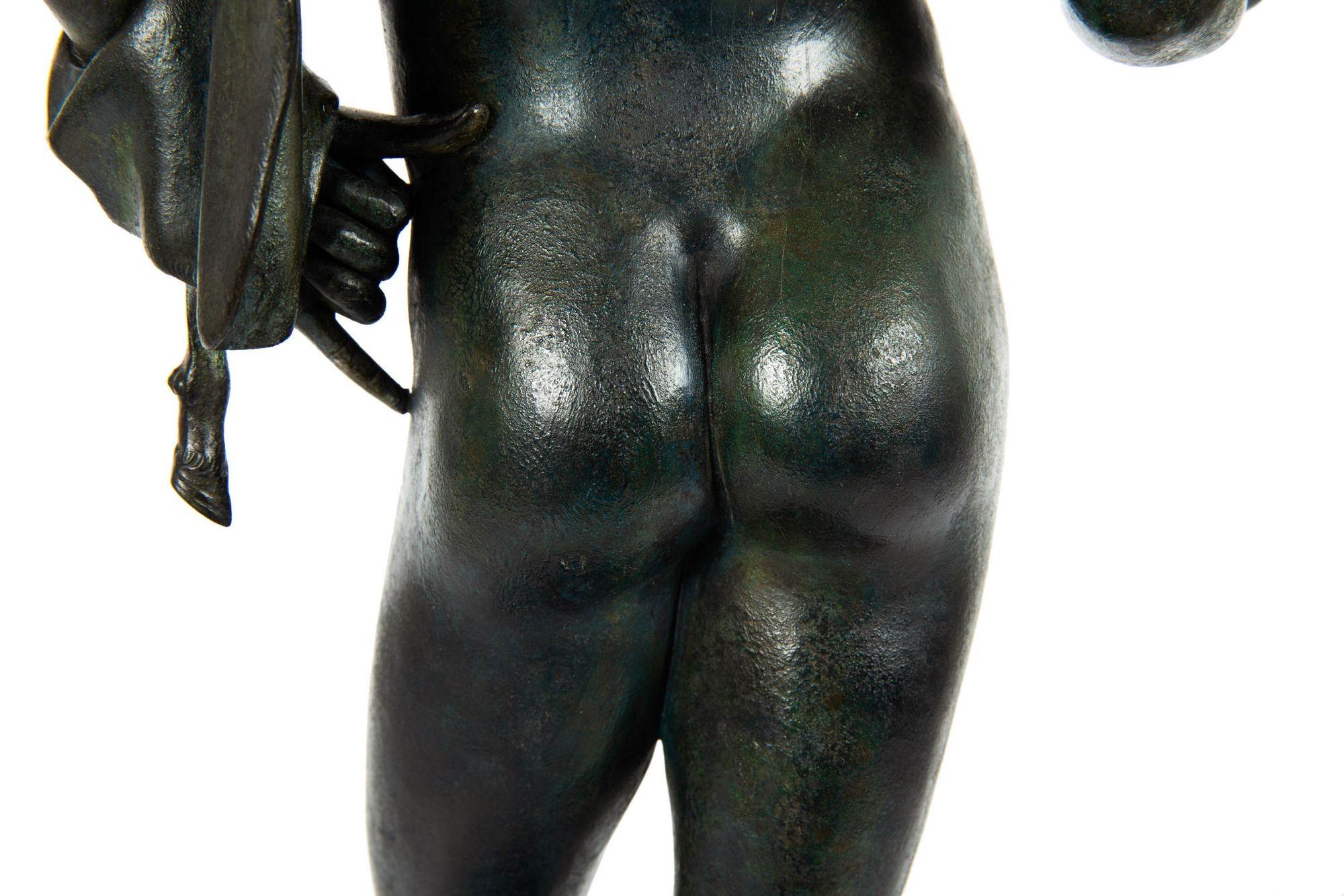 Italian Grand Tour Bronze Sculpture Statue “Narcissus” after Antiquity 8