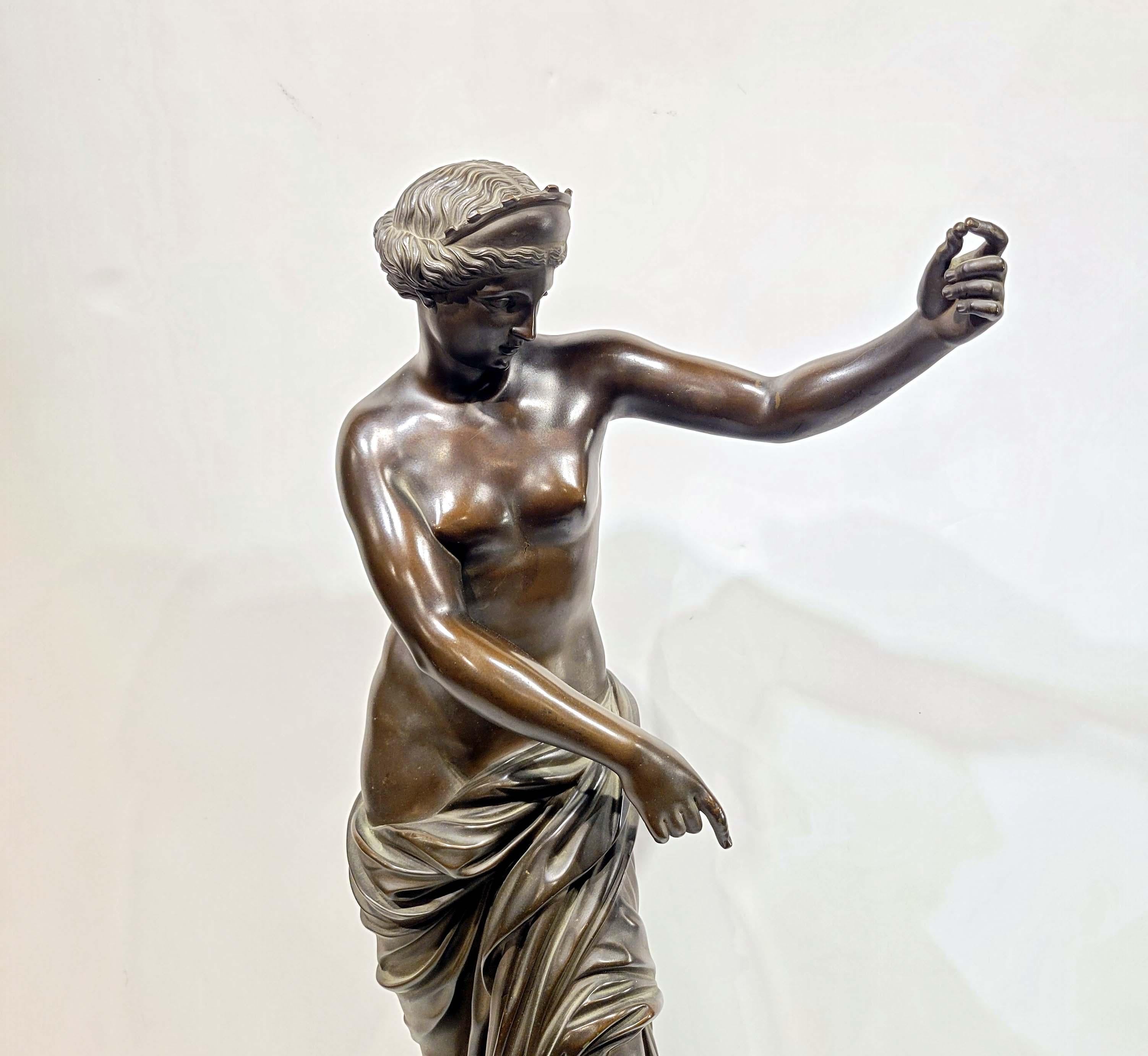 Late 19th Century 'Grand Tour' souvenir bronze statue after the antique, 