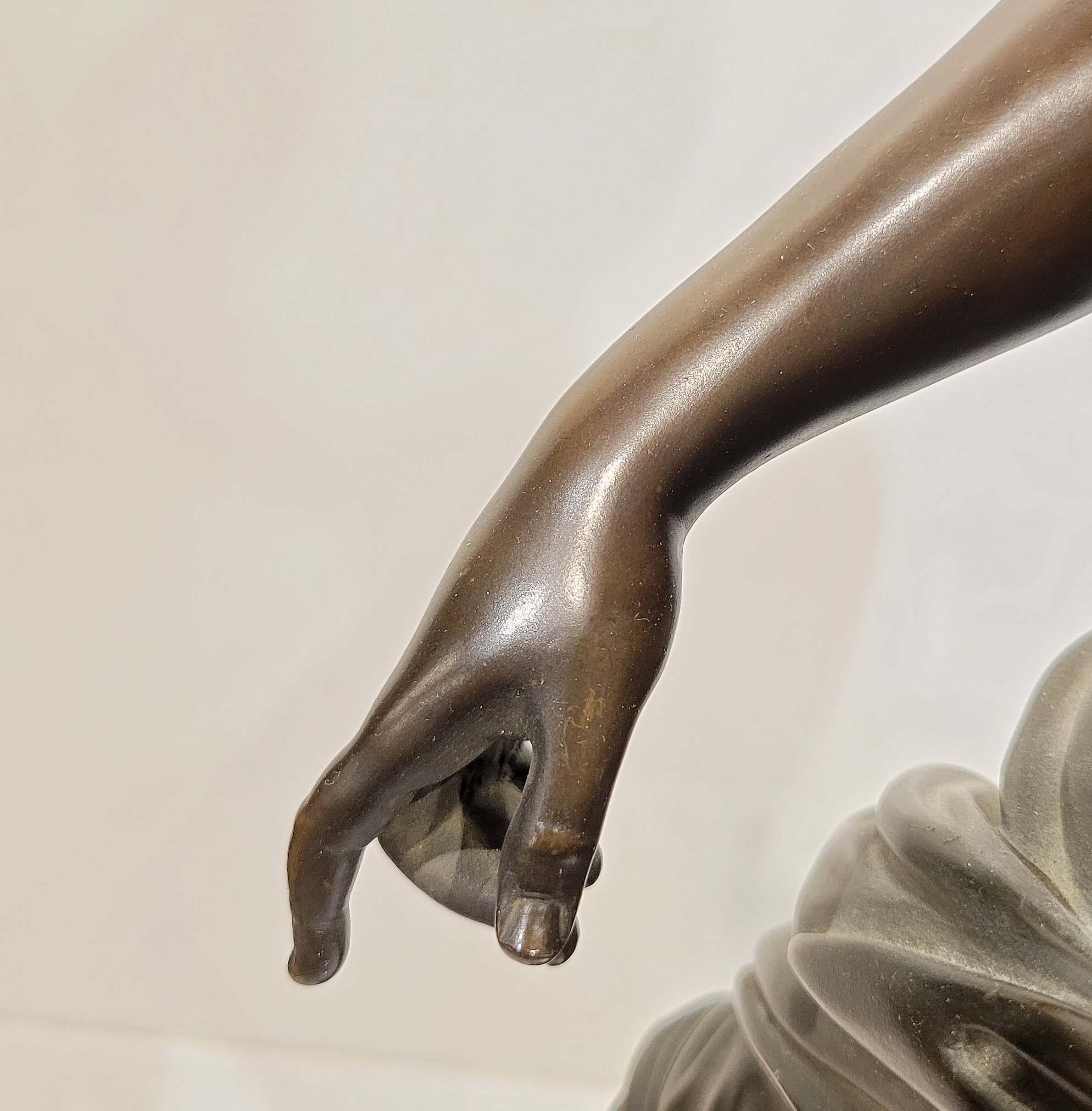 Early 20th Century Italian Grand Tour Bronze Statue, Venus of Capua, 19th Century