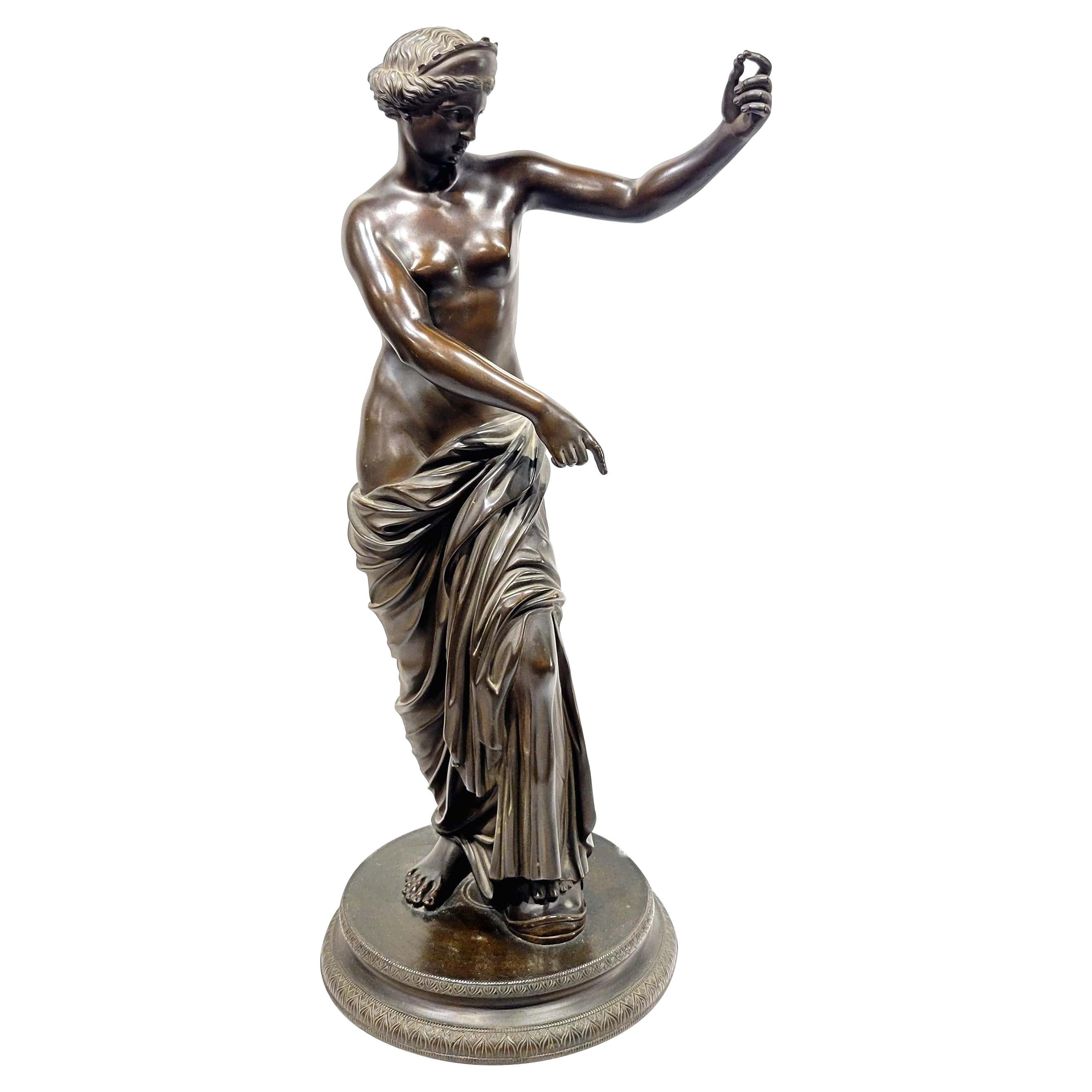 Italian Grand Tour Bronze Statue, Venus of Capua, 19th Century