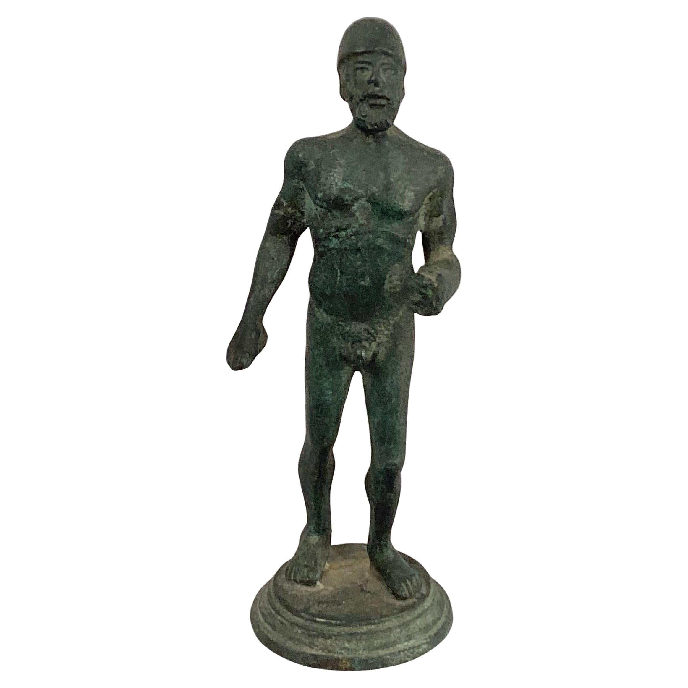 Gran Recorrido Italiano Estatuas de Bronce de Varones Grecorromanos, Lote de Tres en venta 2