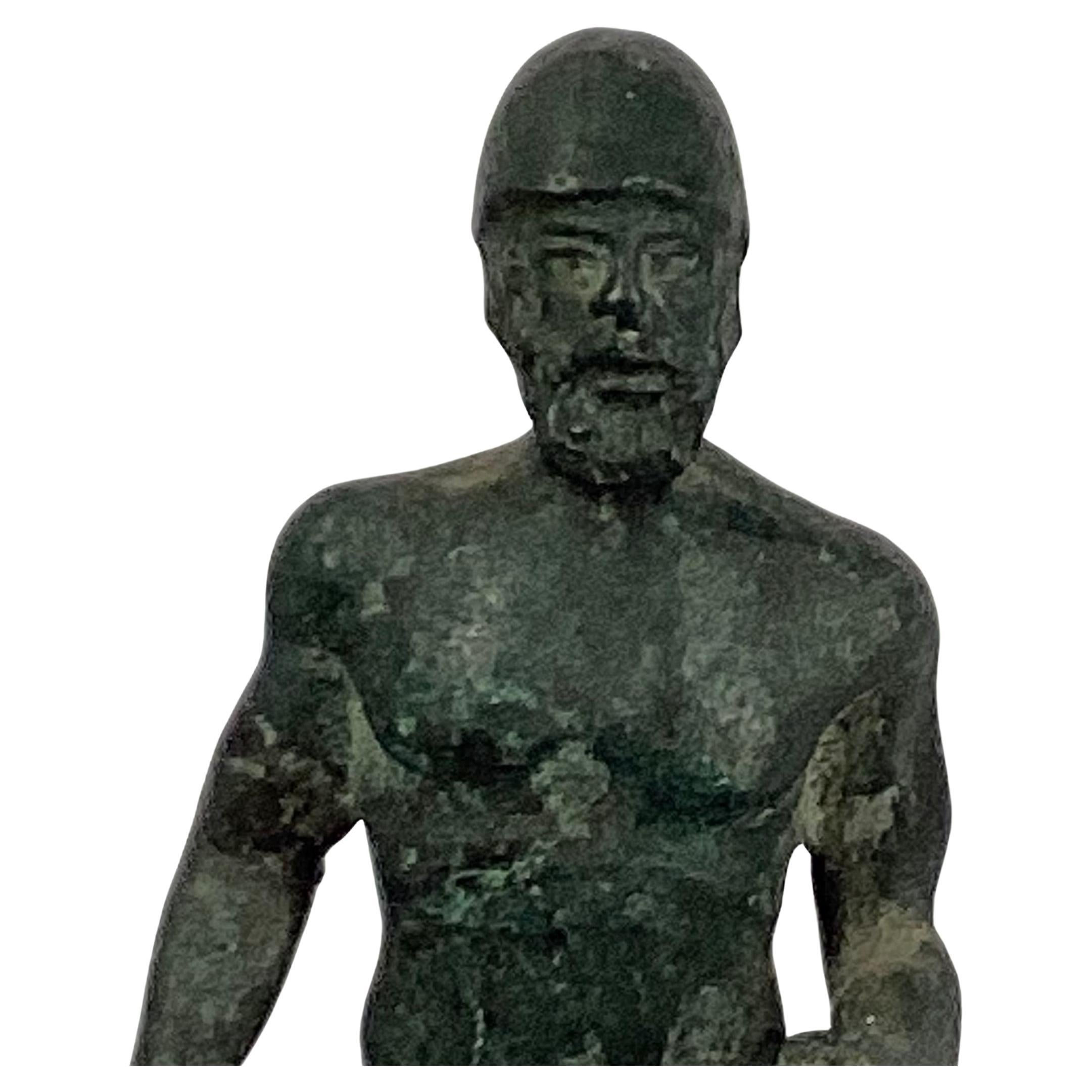 Gran Recorrido Italiano Estatuas de Bronce de Varones Grecorromanos, Lote de Tres en venta 3