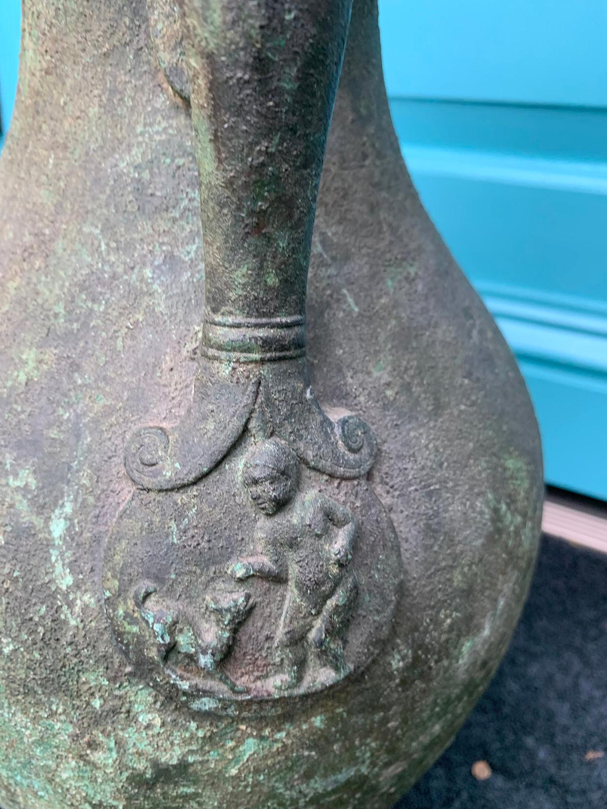 Italian Grand Tour Bronze Vase by De Angelis & Fils, Labeled, circa 1895 For Sale 8