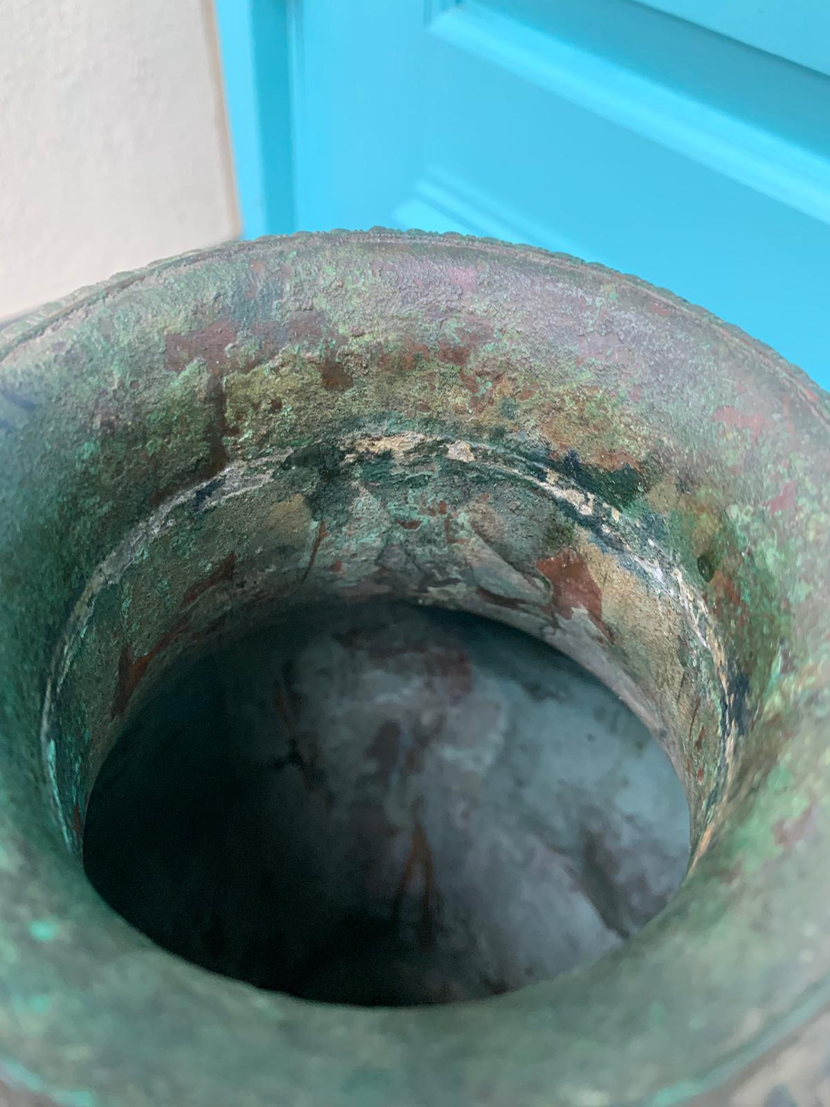 Italian Grand Tour Bronze Vase by De Angelis & Fils, Labeled, circa 1895 For Sale 11