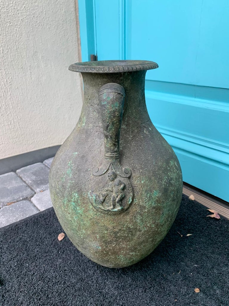 Italian Grand Tour Bronze Vase by De Angelis & Fils, Labeled, circa 1895 For Sale 2
