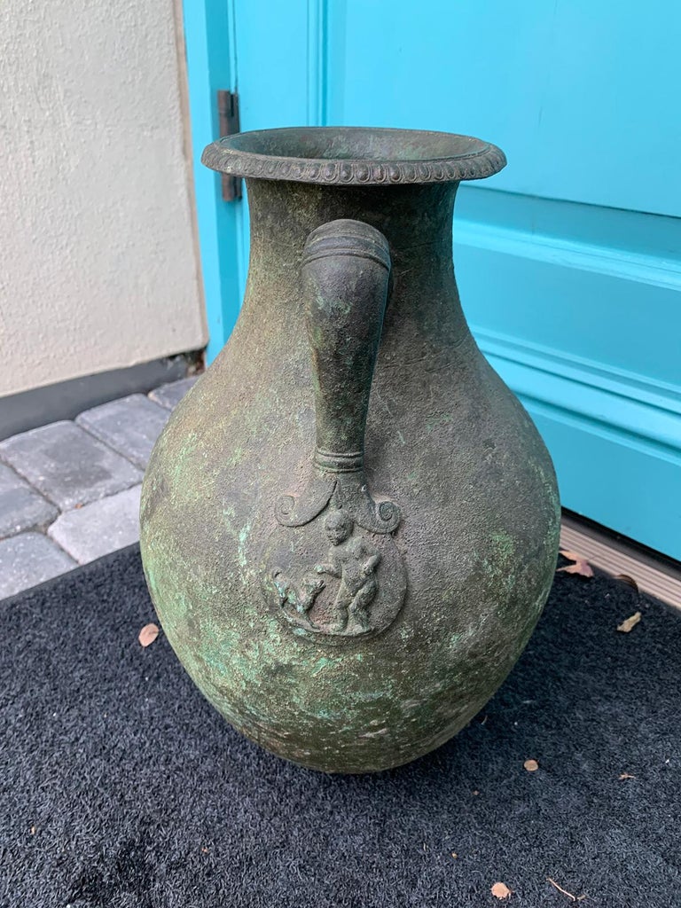 Italian Grand Tour Bronze Vase by De Angelis & Fils, Labeled, circa 1895 For Sale 4