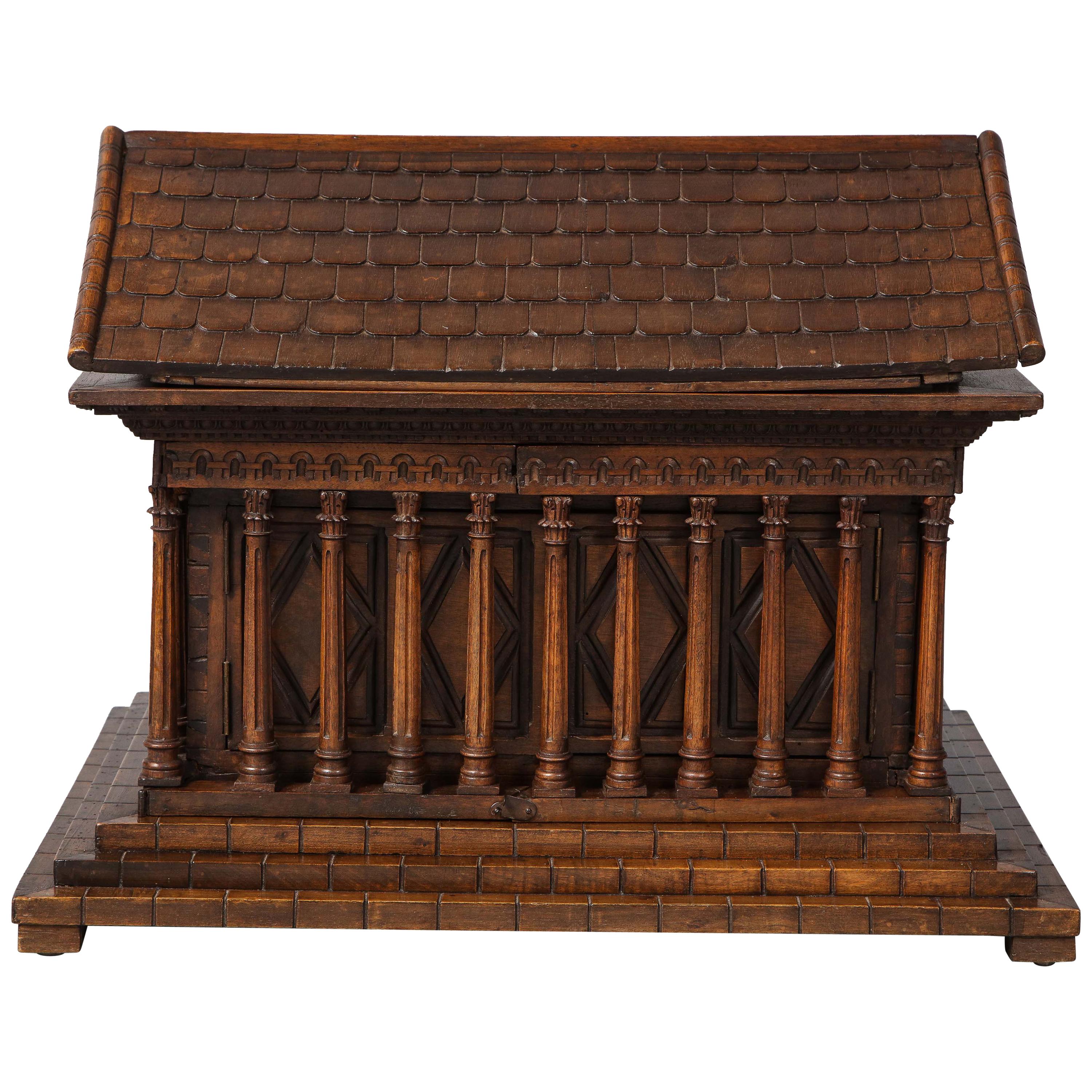 Italian Grand Tour Chest of Temple Form