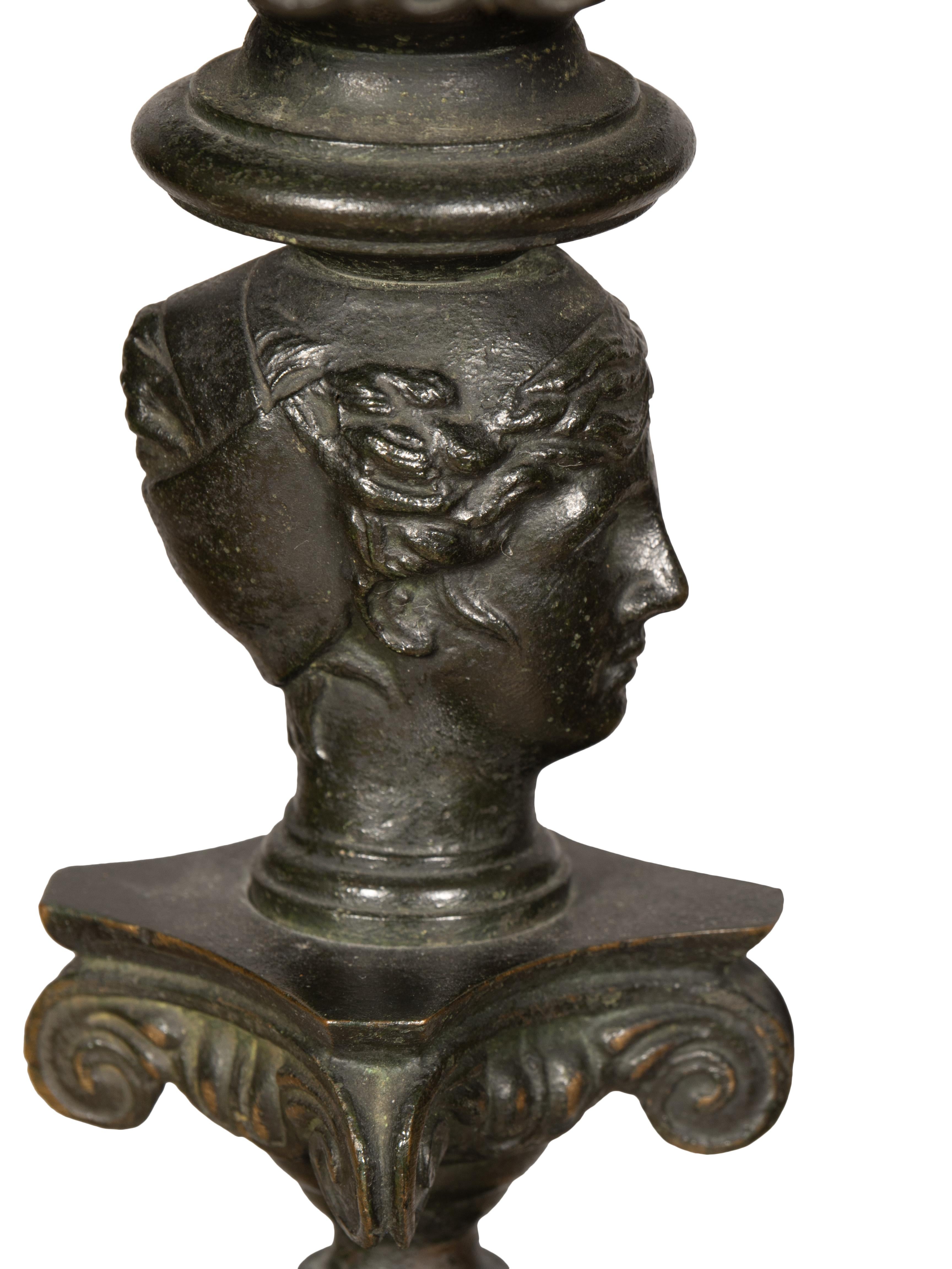 Italian Grand Tour Etruscan Floor Lamp For Sale 5