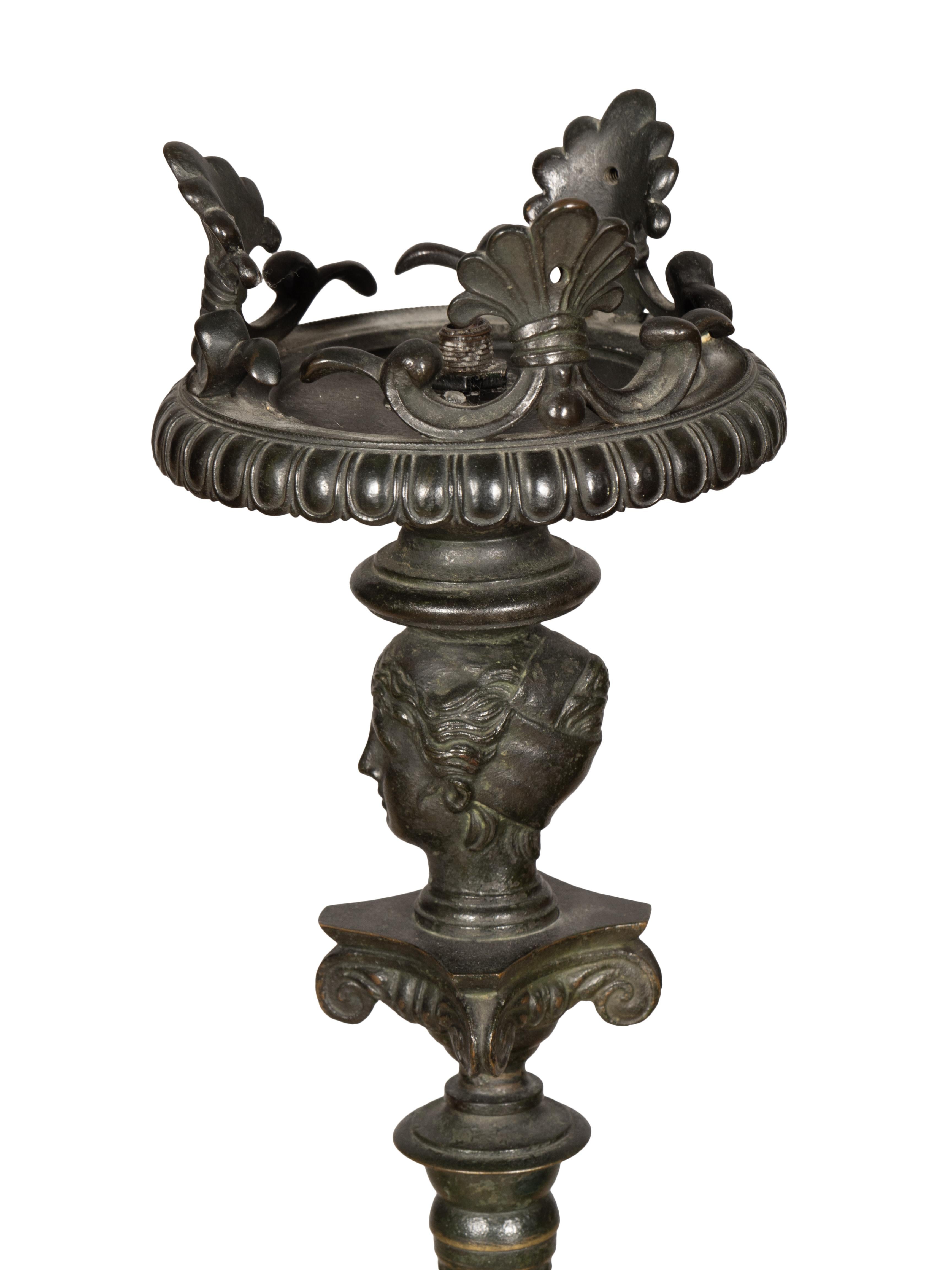 Italian Grand Tour Etruscan Floor Lamp For Sale 10