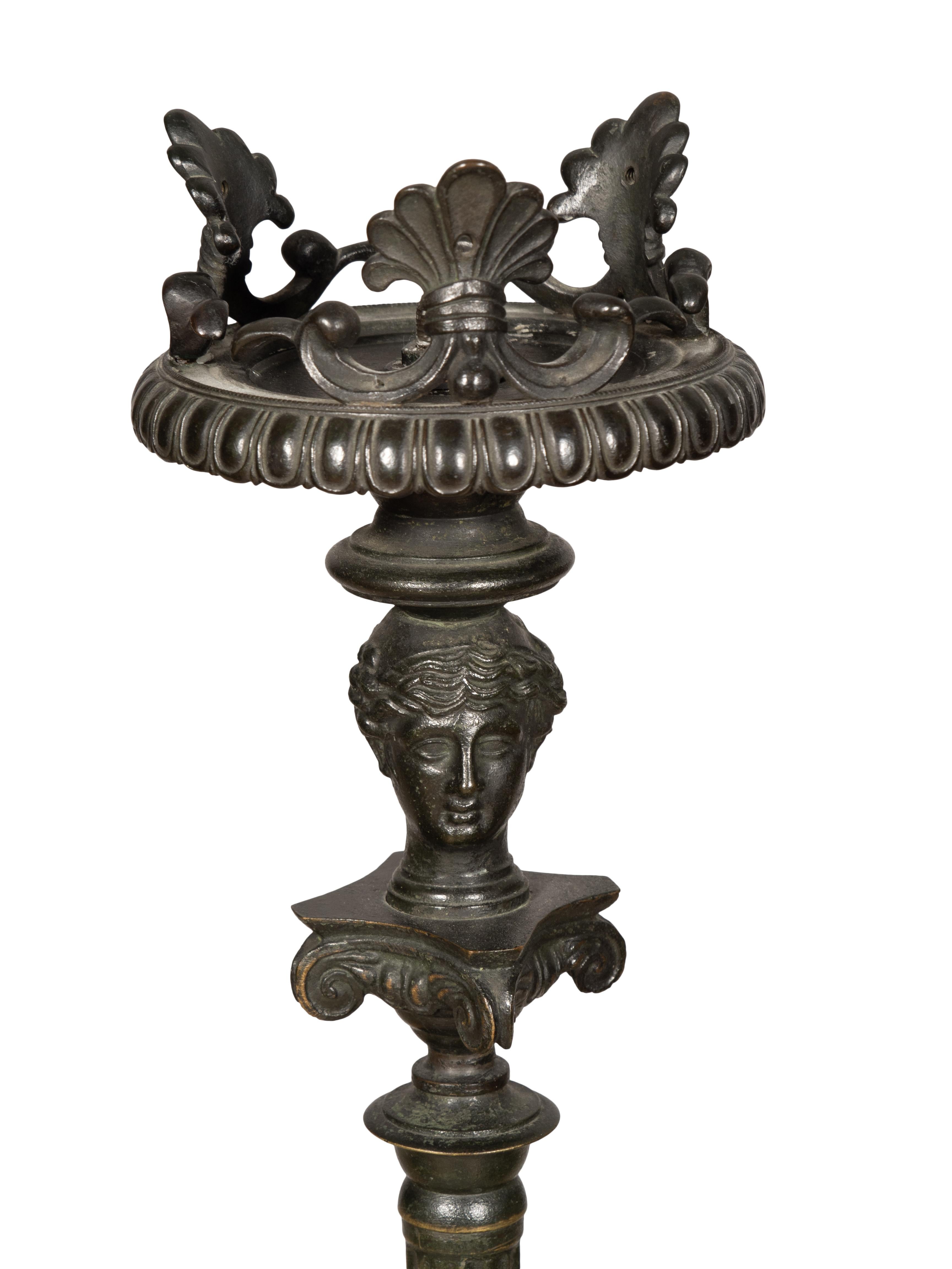 Italian Grand Tour Etruscan Floor Lamp For Sale 1