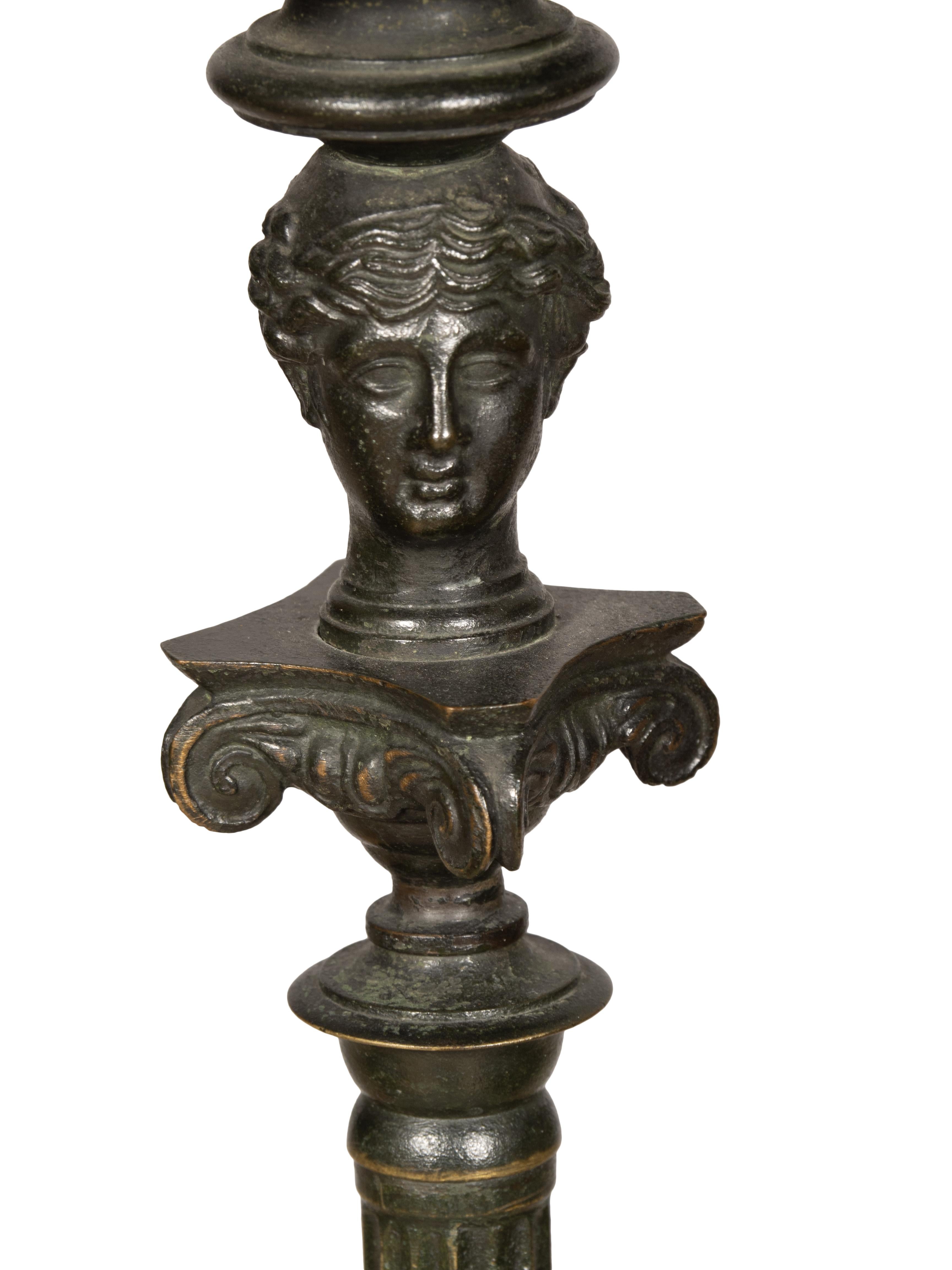 Italian Grand Tour Etruscan Floor Lamp For Sale 2