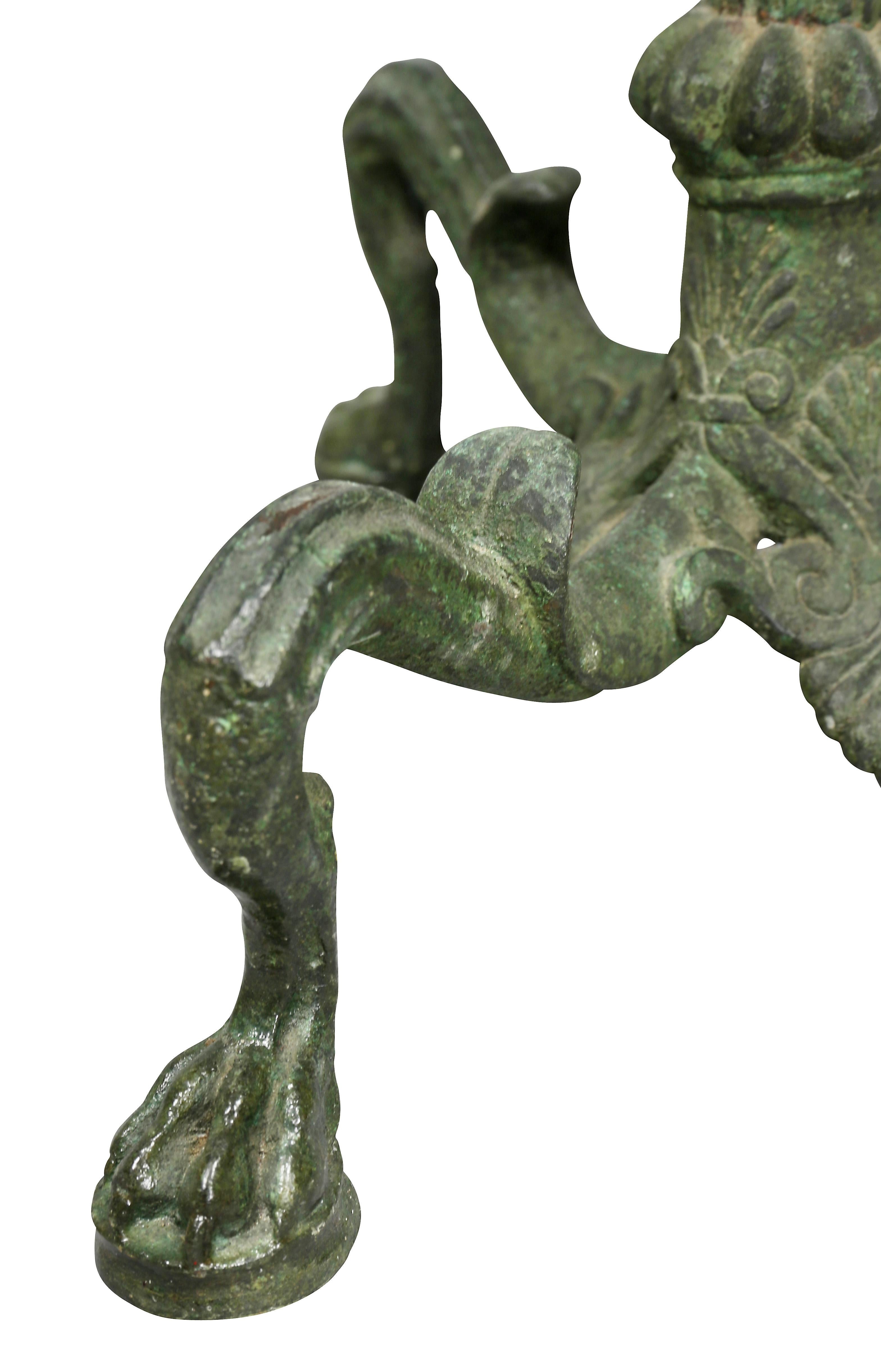 Italian Grand Tour Etruscan Revival Bronze Floor Lamp 4