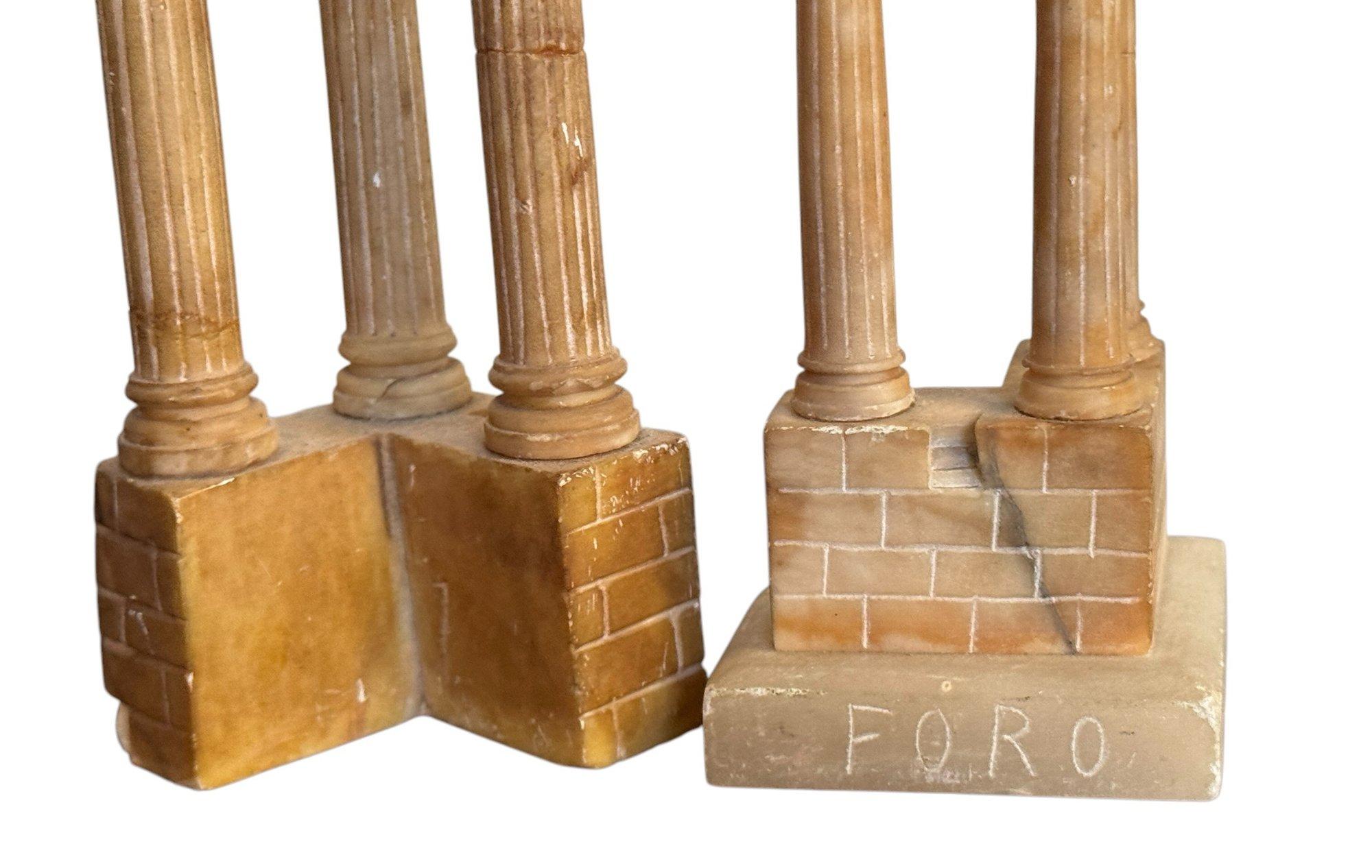 Sculpté Modèles italiens de ruines romaines Grand Tour en vente