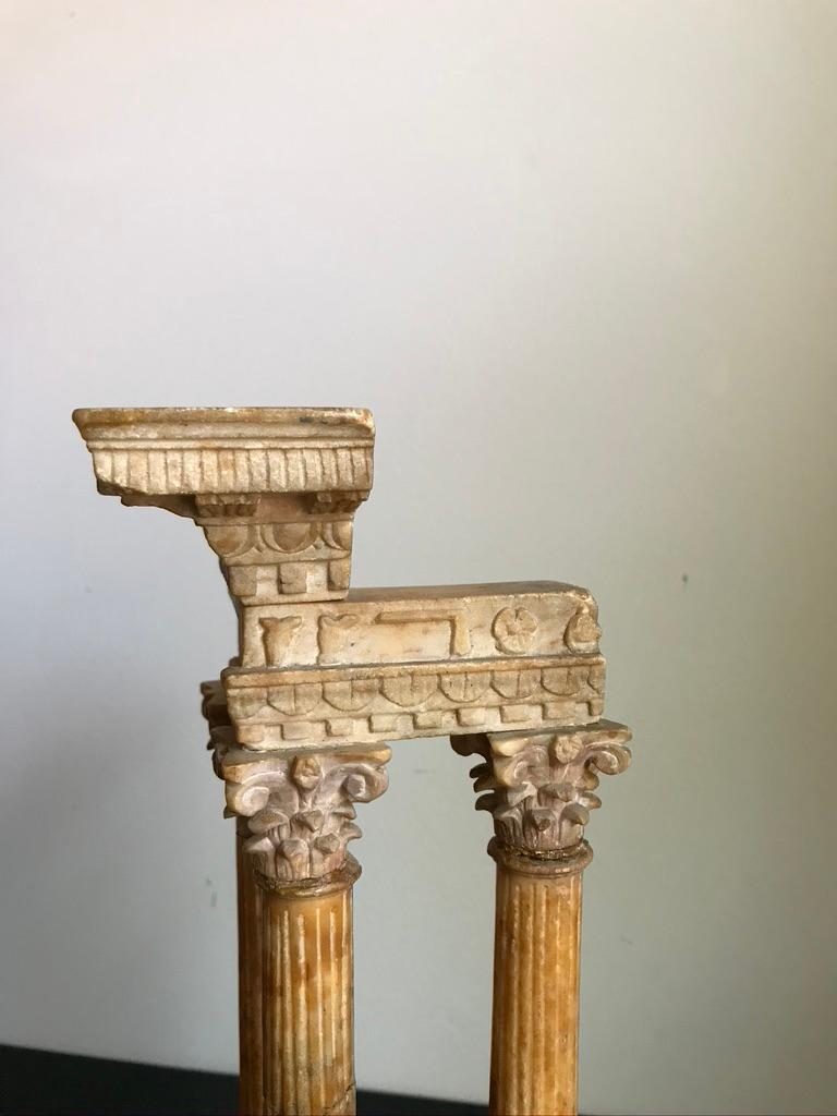 Italian Grand Tour Model of the Temple of Vespasian in the Roman Forum 10