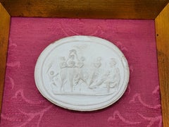 Italian Grand Tour Neoclassical Framed Intaglio Plaque C. 1880