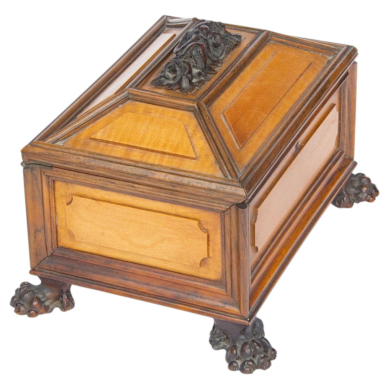 Italian Grand Tour Renaissance Style Jewelry Box Signed 19th Century