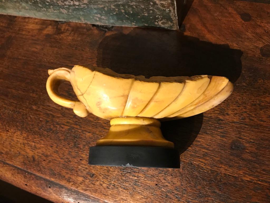 Italian Grand Tour Siena Marble Oil Lamp 8