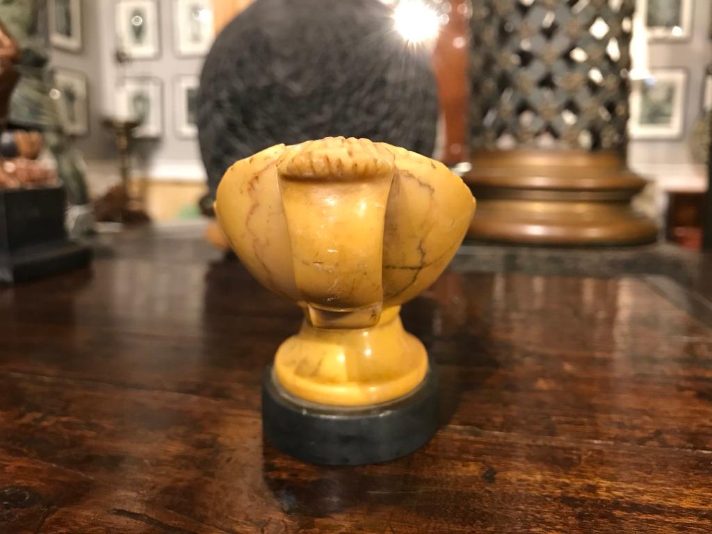 Italian Grand Tour Siena Marble Oil Lamp 9