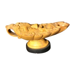 Italian Grand Tour Siena Marble Oil Lamp