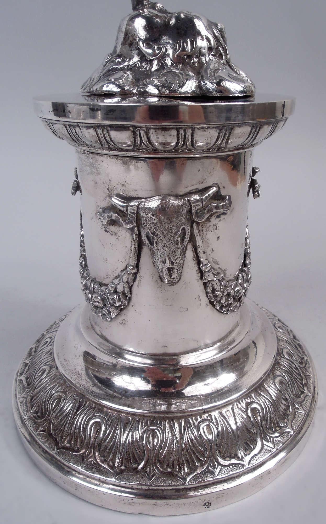 Figura di Mercurio del Gran Tour Italiano in argento Giambologna in vendita 2