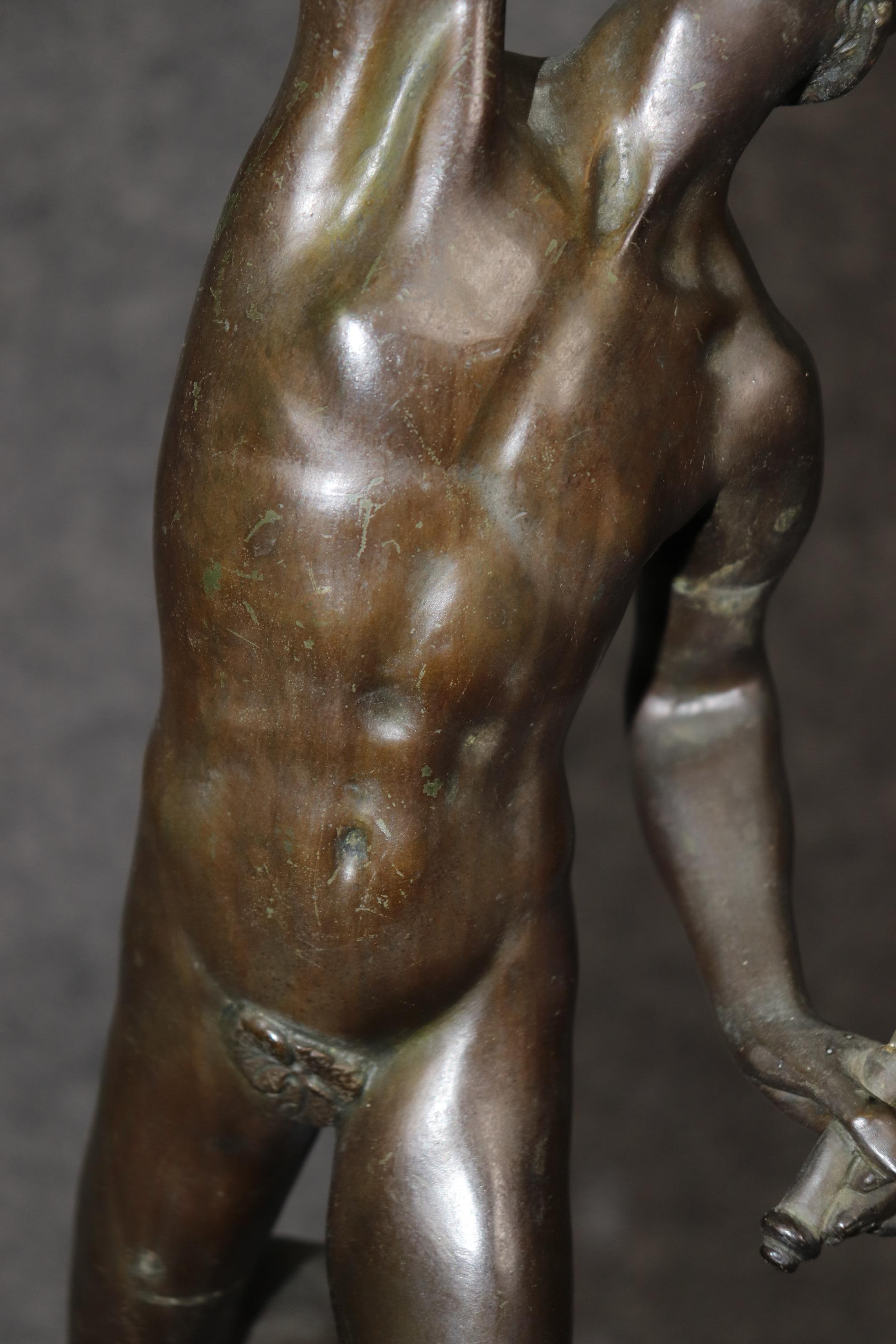 Italian Grand Tour Style Bronze of Mercury After Deande Bologne 5