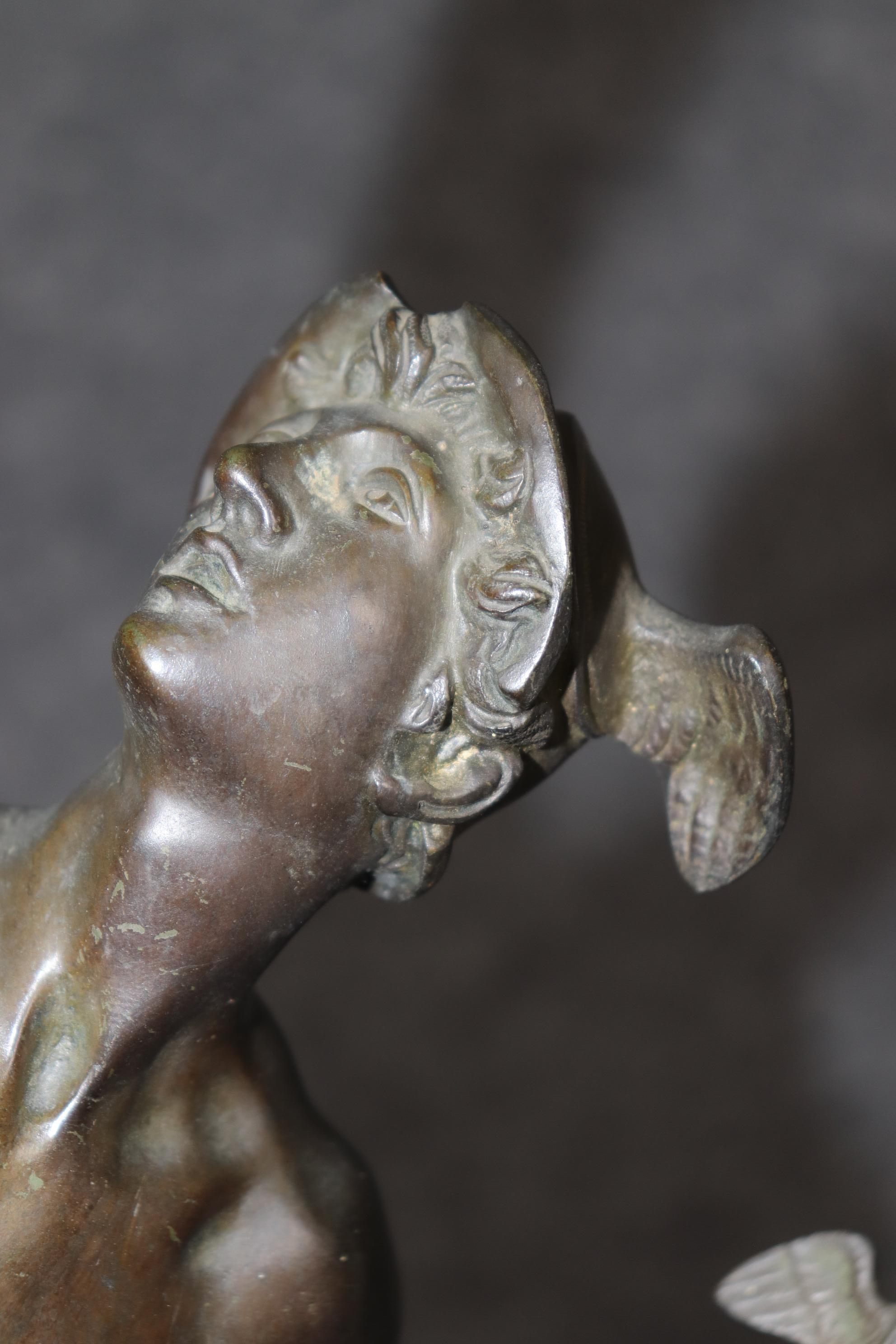 Italian Grand Tour Style Bronze of Mercury After Deande Bologne 2