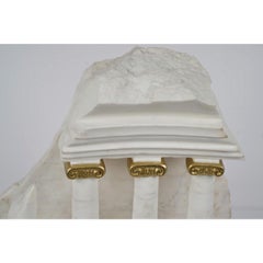 Italian Grand Tour Style Carved Marble Stone Ruins Sculpture, Early 20th Century