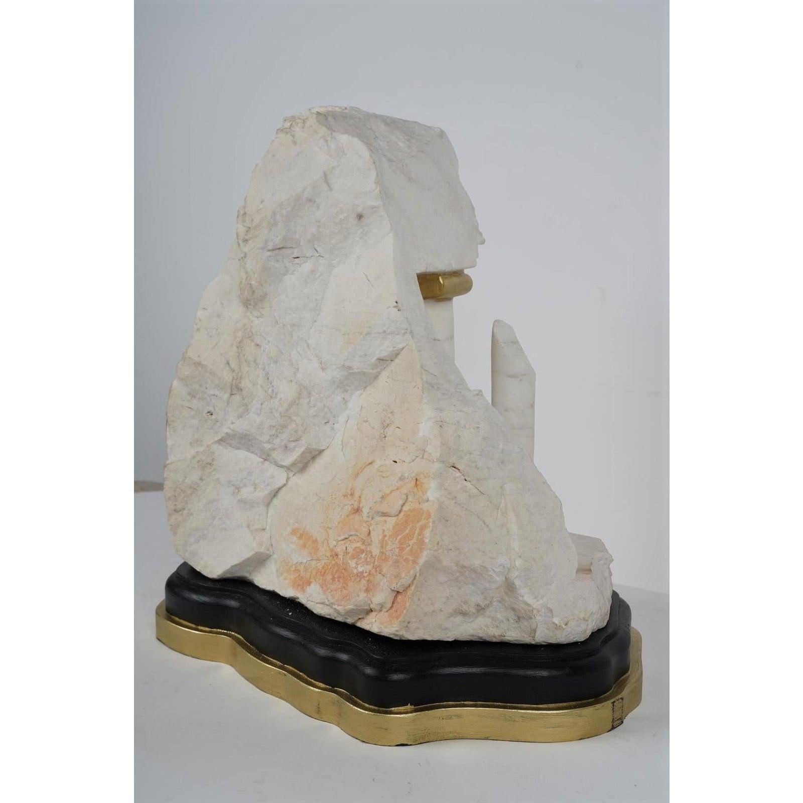 Italian Grand Tour Style Carved Marble Stone Ruins Sculpture, Early 20th Century For Sale 1