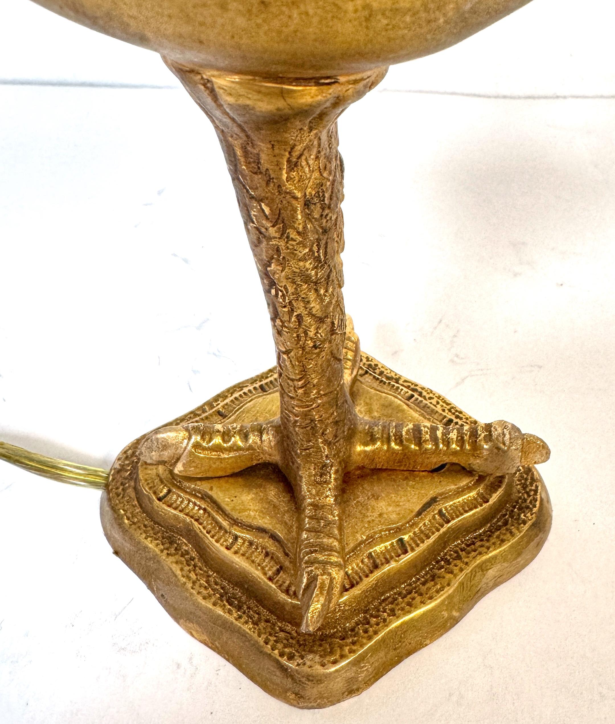 Italienische Lampe aus vergoldeter Bronze und Zinn im Grand-Tour-Stil nach der römischen Antike (20. Jahrhundert) im Angebot